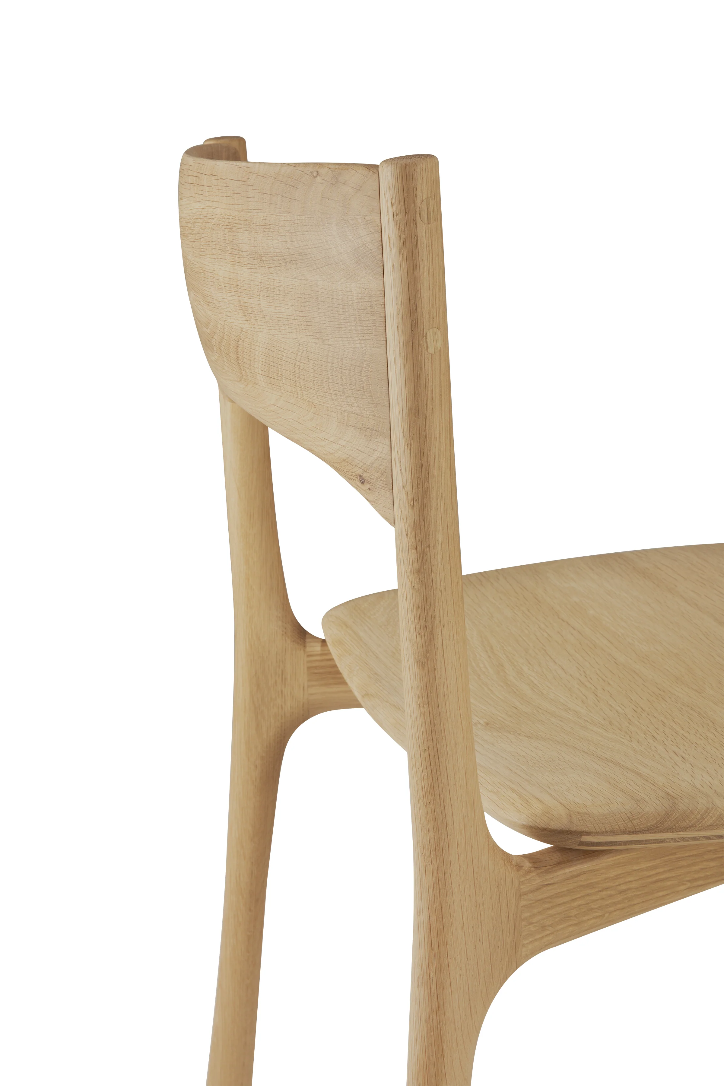 Ethnicraft Oak PI Dining Chair without Armrest - Image 5