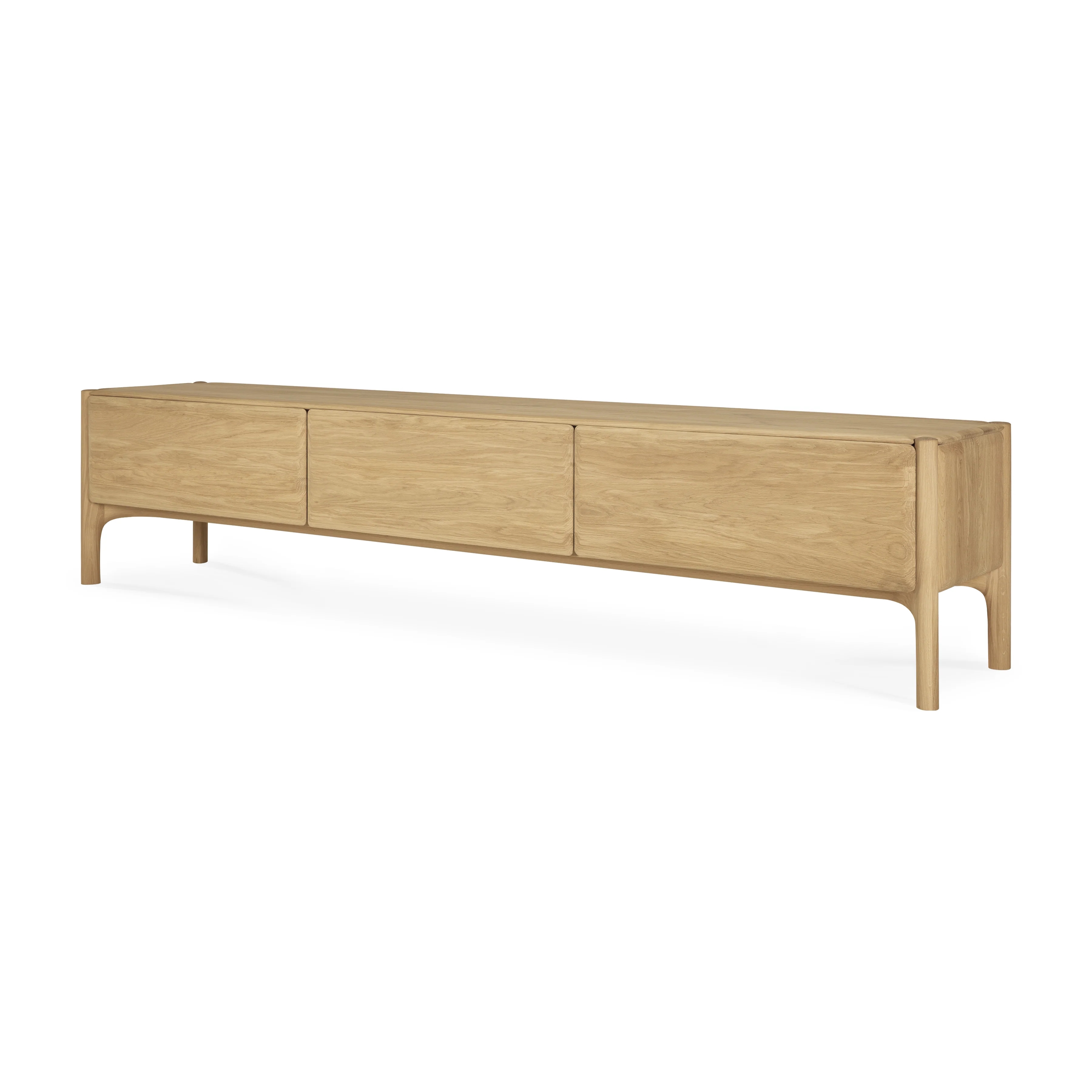 Ethnicraft Oak PI TV Cupboard - 1 Flip-down Door/2 Drawers - Image 2
