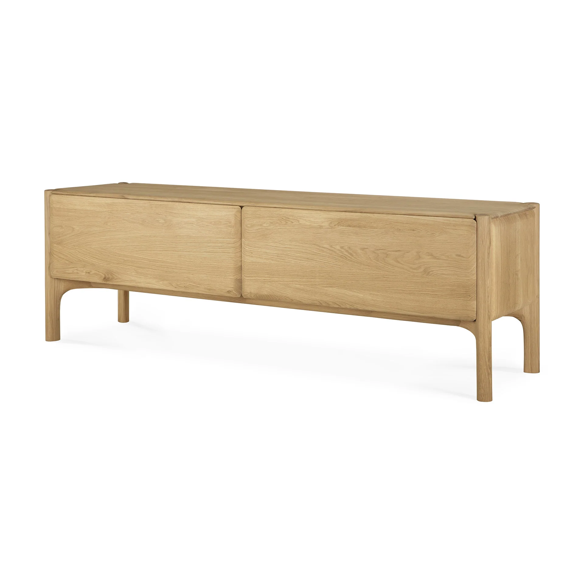 Ethnicraft Oak PI TV Cupboard - 1 Flip-down Door/1 Drawers - Image 2