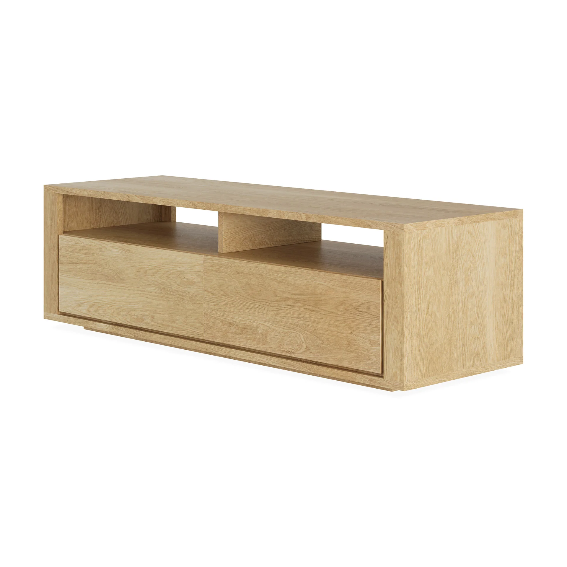 Ethnicraft Oak Shadow 2 Drawers Entertainment Unit - Image 2