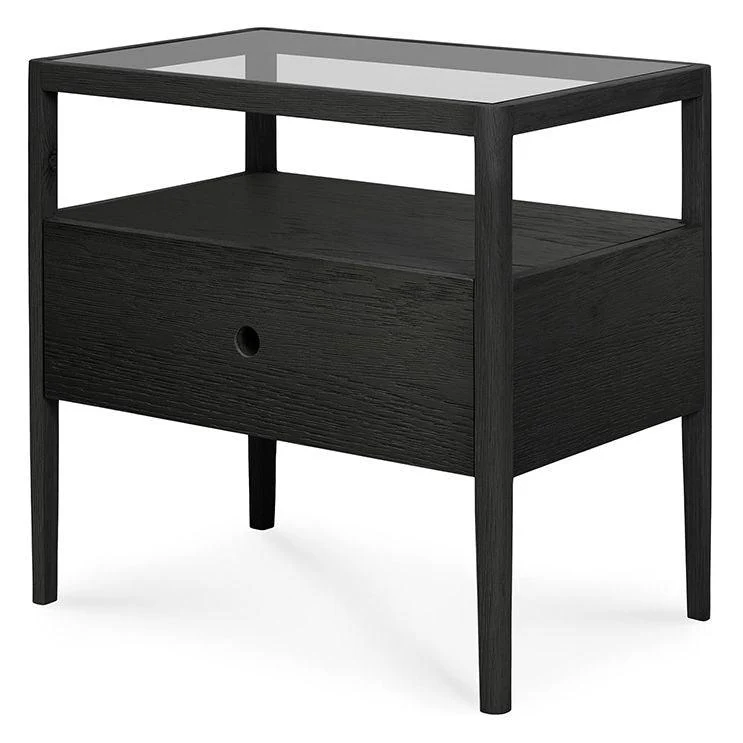 Ethnicraft Oak Spindle Bedside Table - Image 5