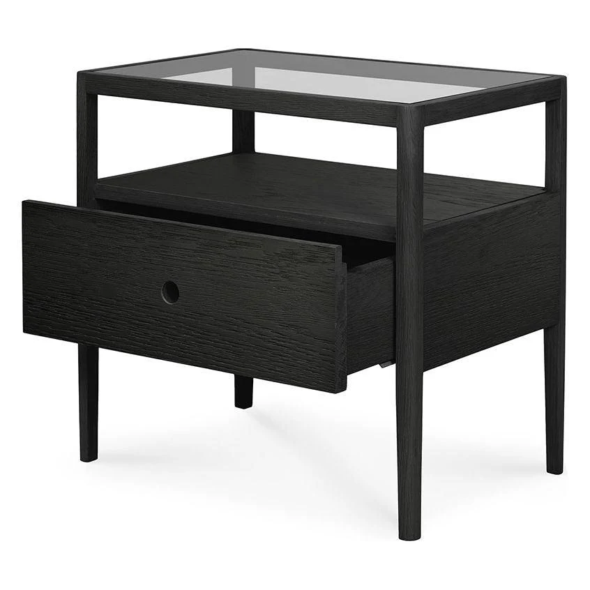 Ethnicraft Oak Spindle Bedside Table - Image 6
