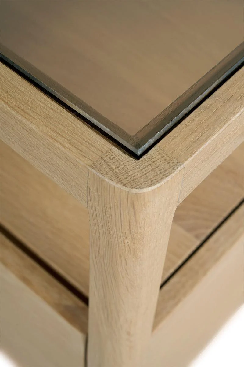 Ethnicraft Oak Spindle Bedside Table - Image 7
