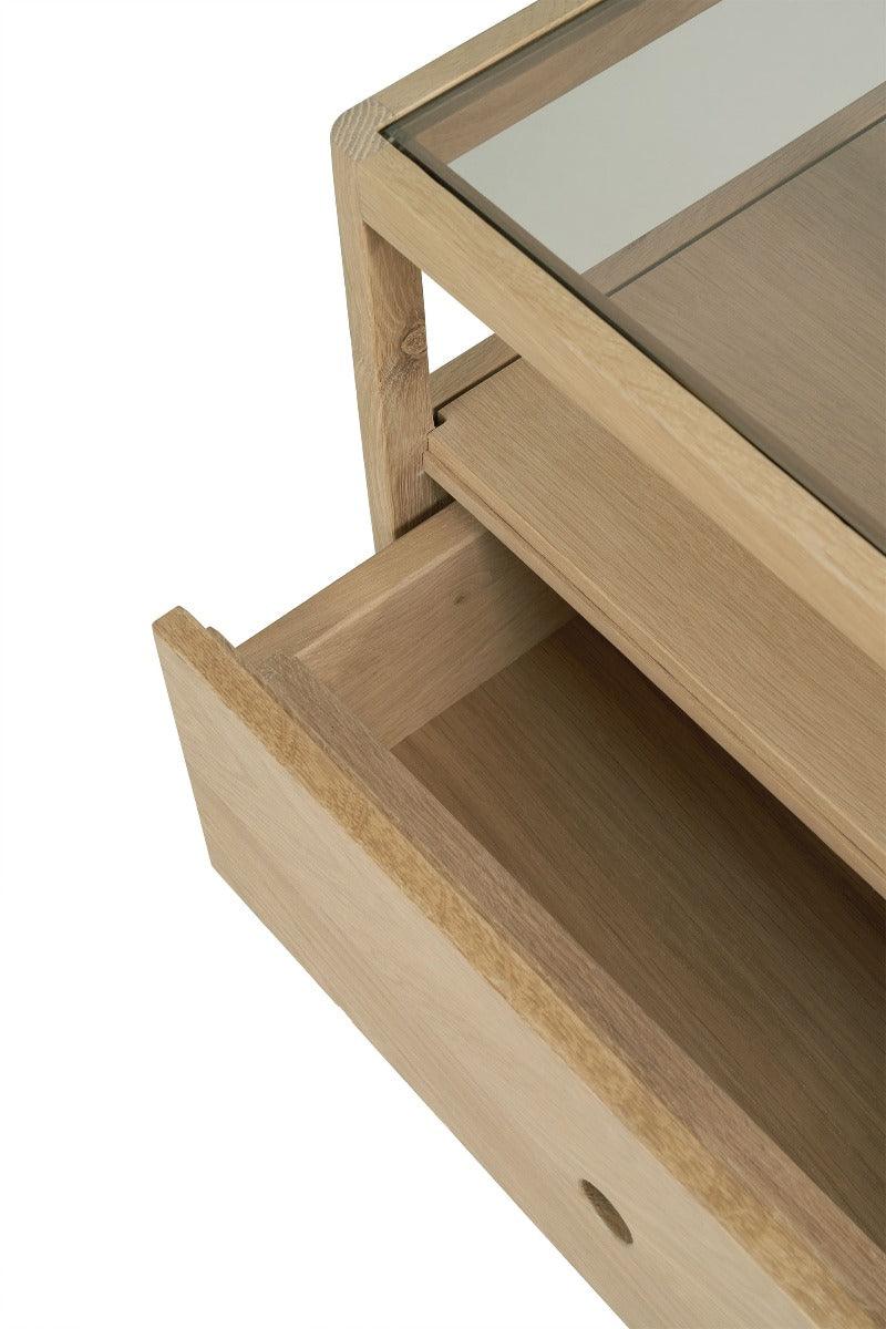 Ethnicraft Oak Spindle Bedside Table - Image 9