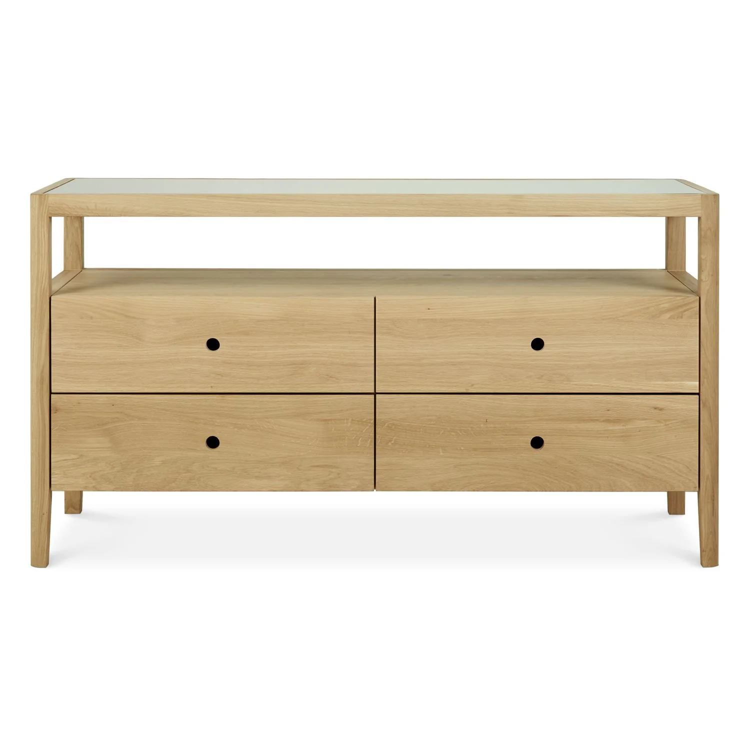 Ethnicraft Oak Spindle Dresser - 4 Drawers