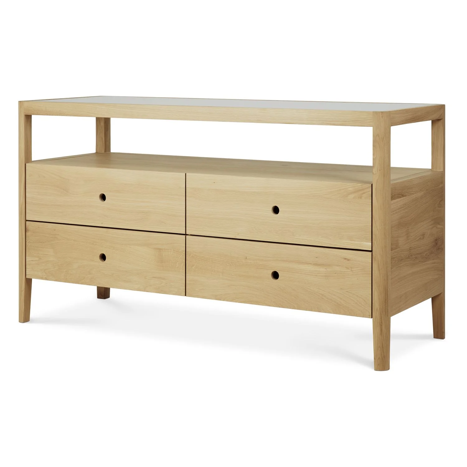 Ethnicraft Oak Spindle Dresser - 4 Drawers - Image 2