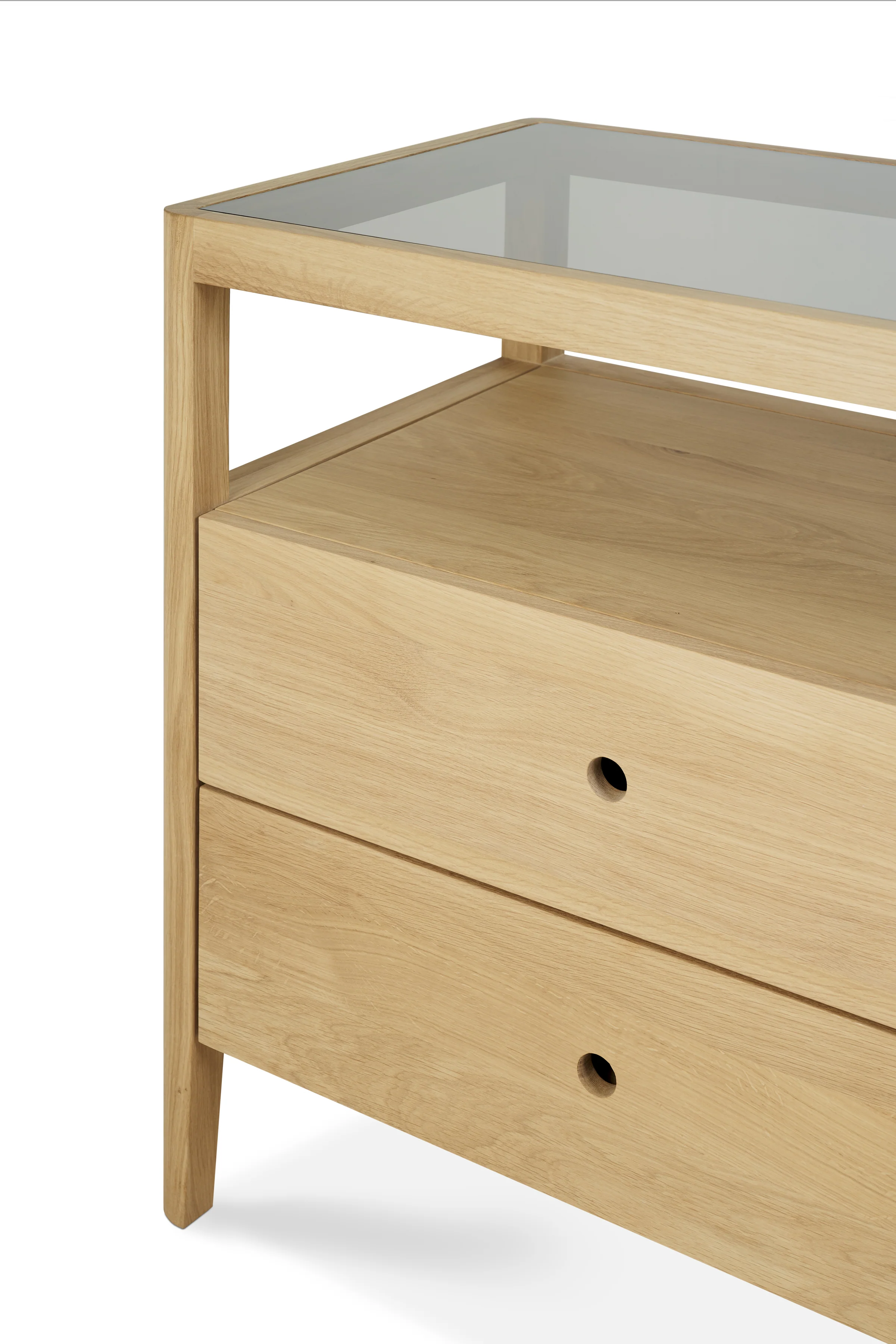 Ethnicraft Oak Spindle Dresser - 4 Drawers - Image 4
