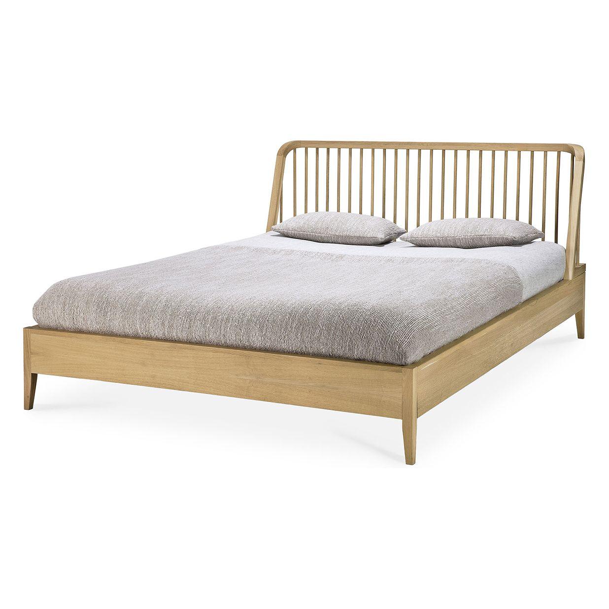Ethnicraft Oak Spindle Queen Bed - Image 5