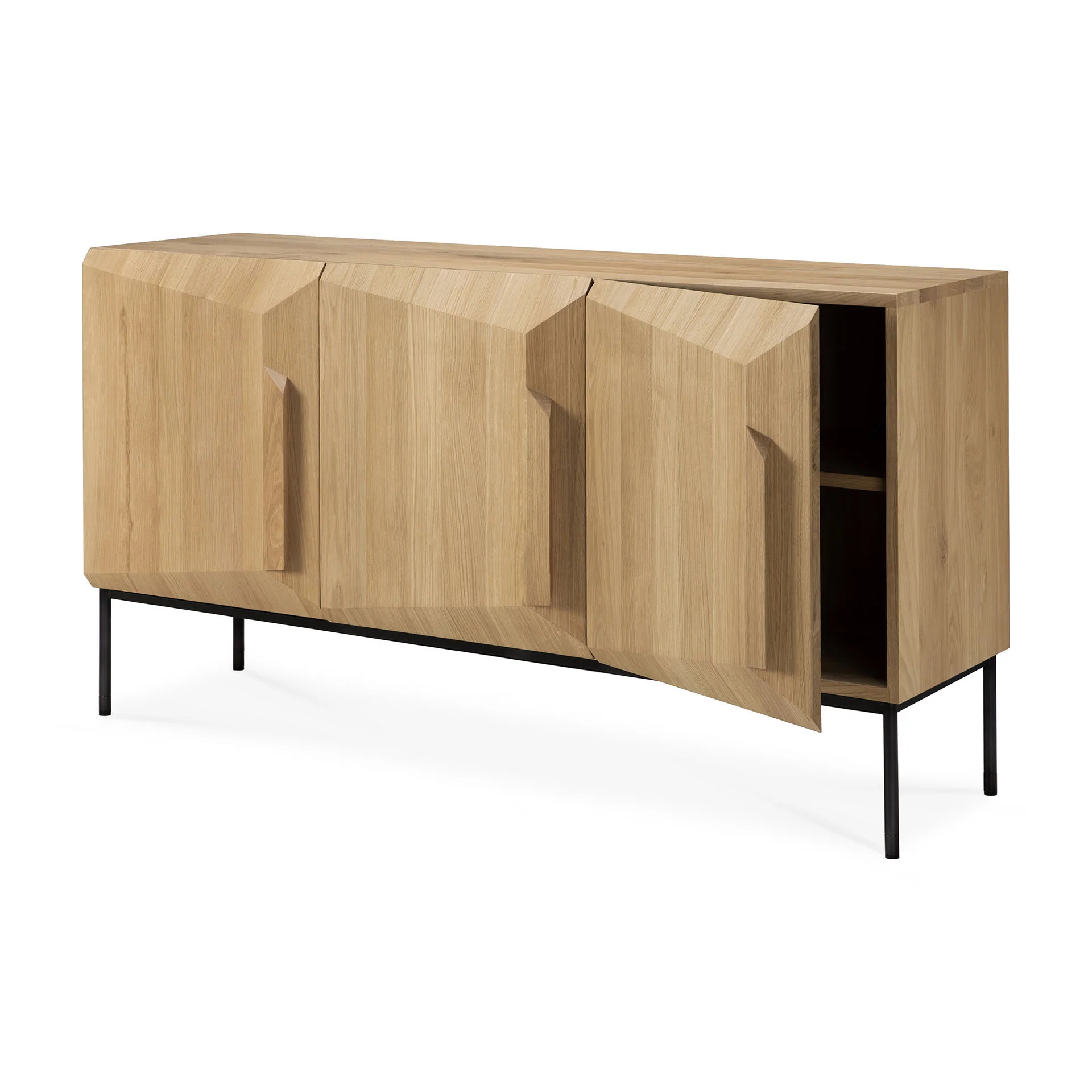 Ethnicraft Oak Stairs Sideboard - 3 Doors - Image 3