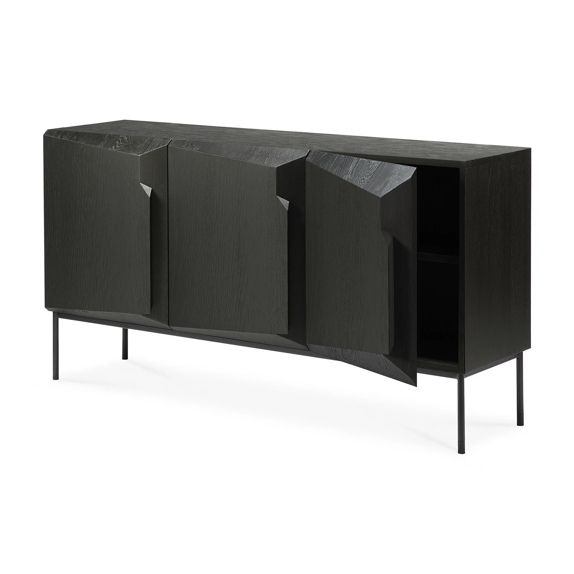 Ethnicraft Oak Stairs Sideboard - 3 Doors - Image 6