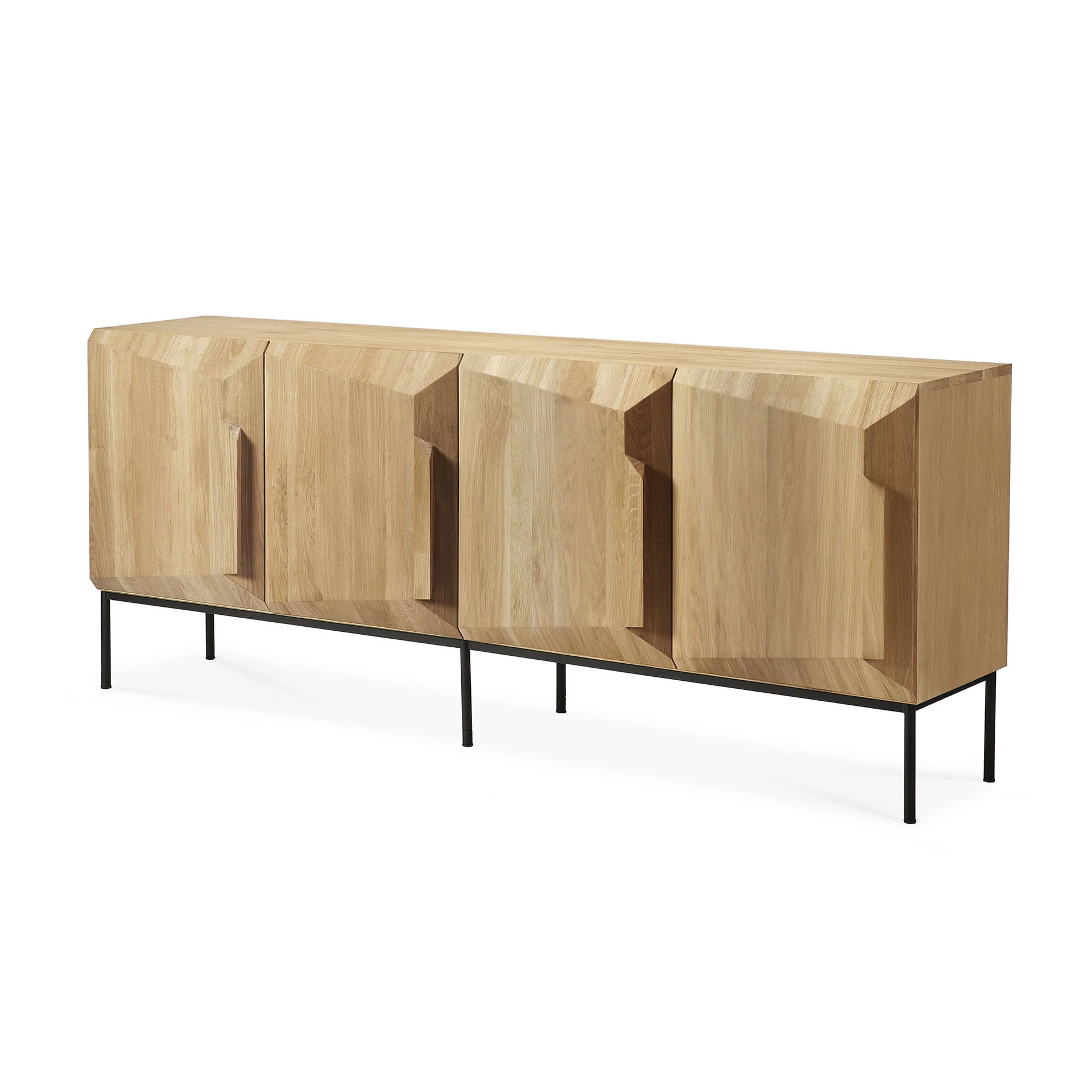 Ethnicraft Oak Stairs Sideboard - 4 Doors - Image 5