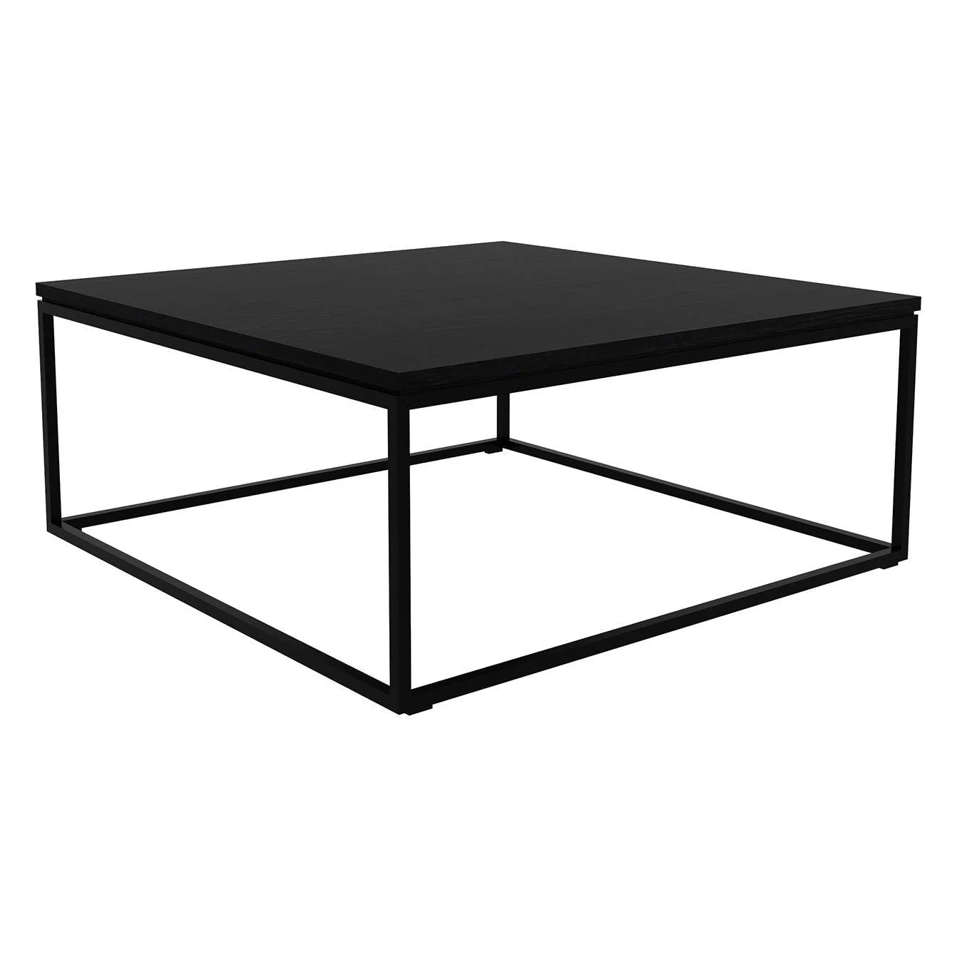 Ethnicraft Oak Thin Square Coffee Table - Image 2