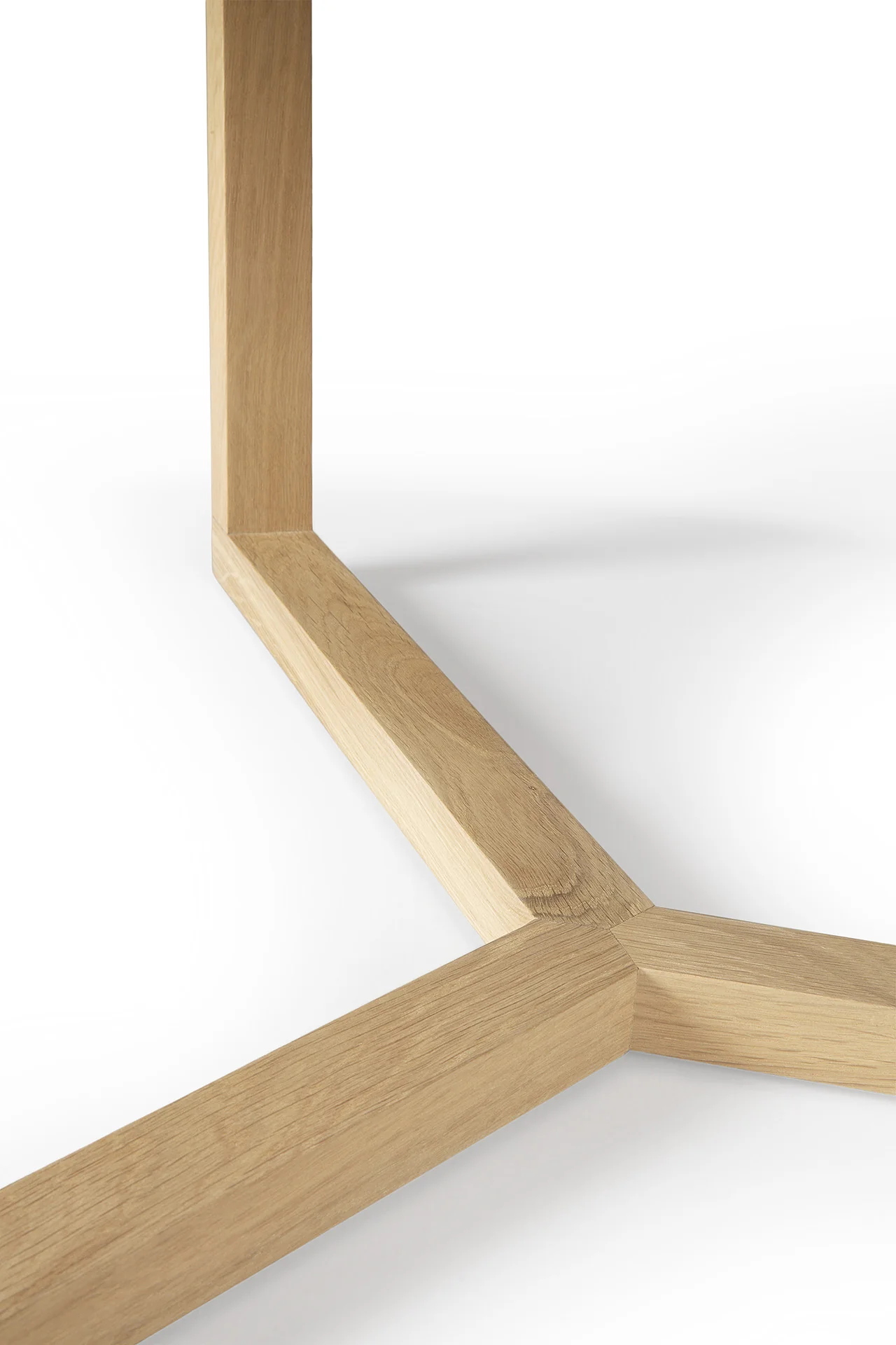 Ethnicraft Oak Tripod Coffee Table - Image 4