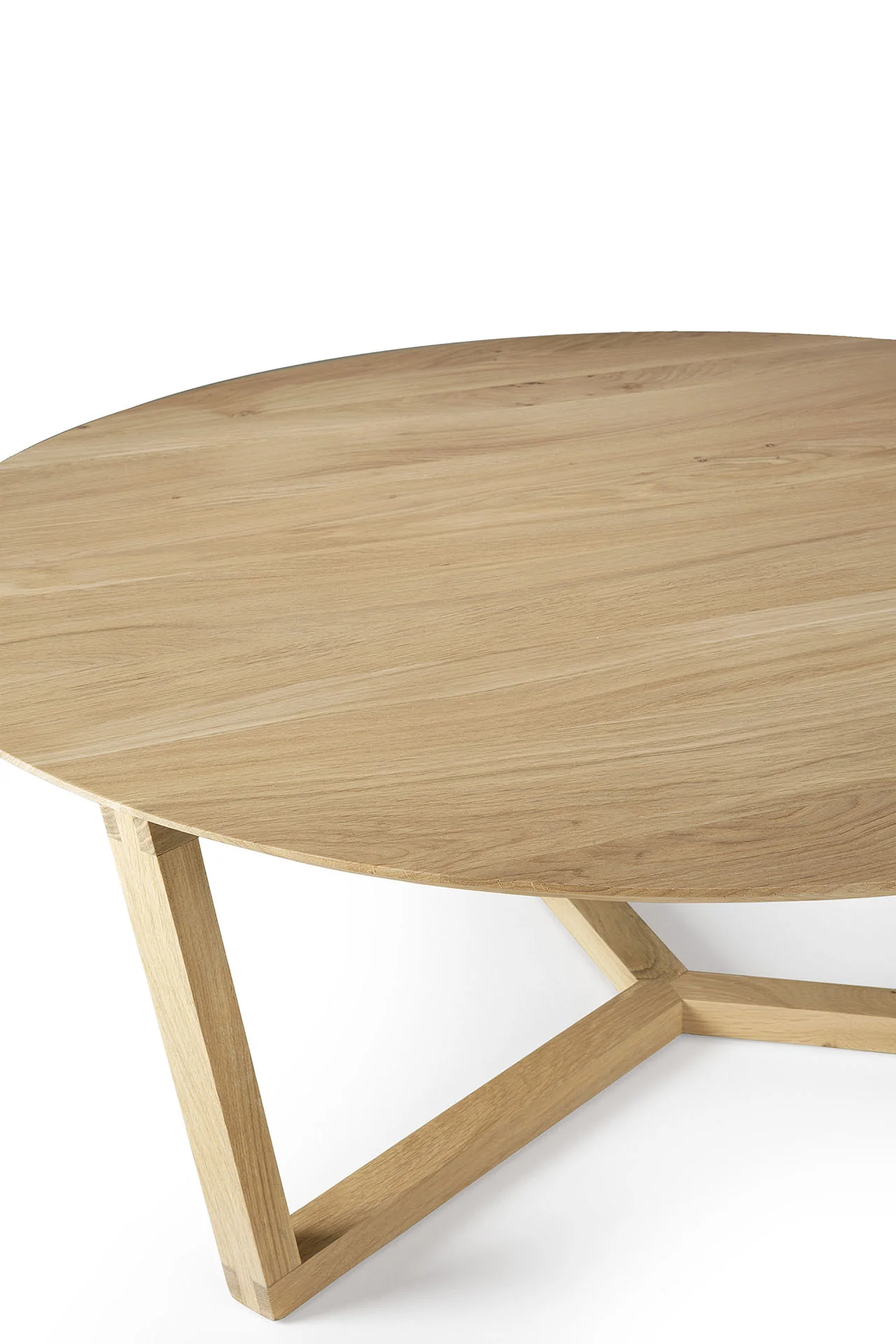 Ethnicraft Oak Tripod Coffee Table - Image 6