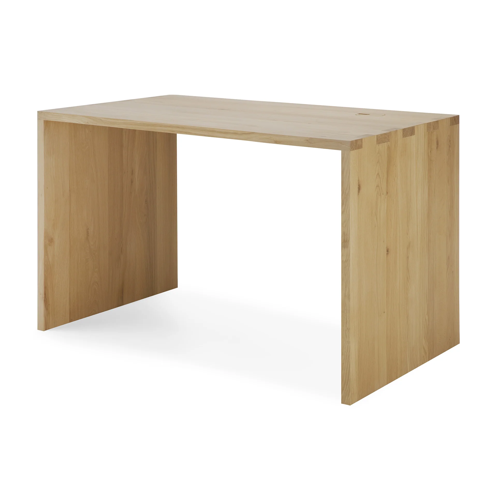 Ethnicraft Oak U Desk with Cable Management - Image 2