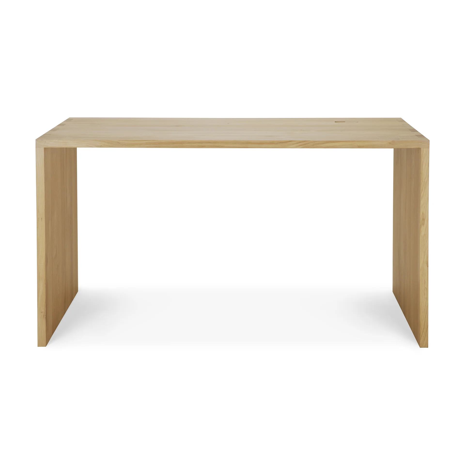 Ethnicraft Oak U Desk with Cable Management - Image 3
