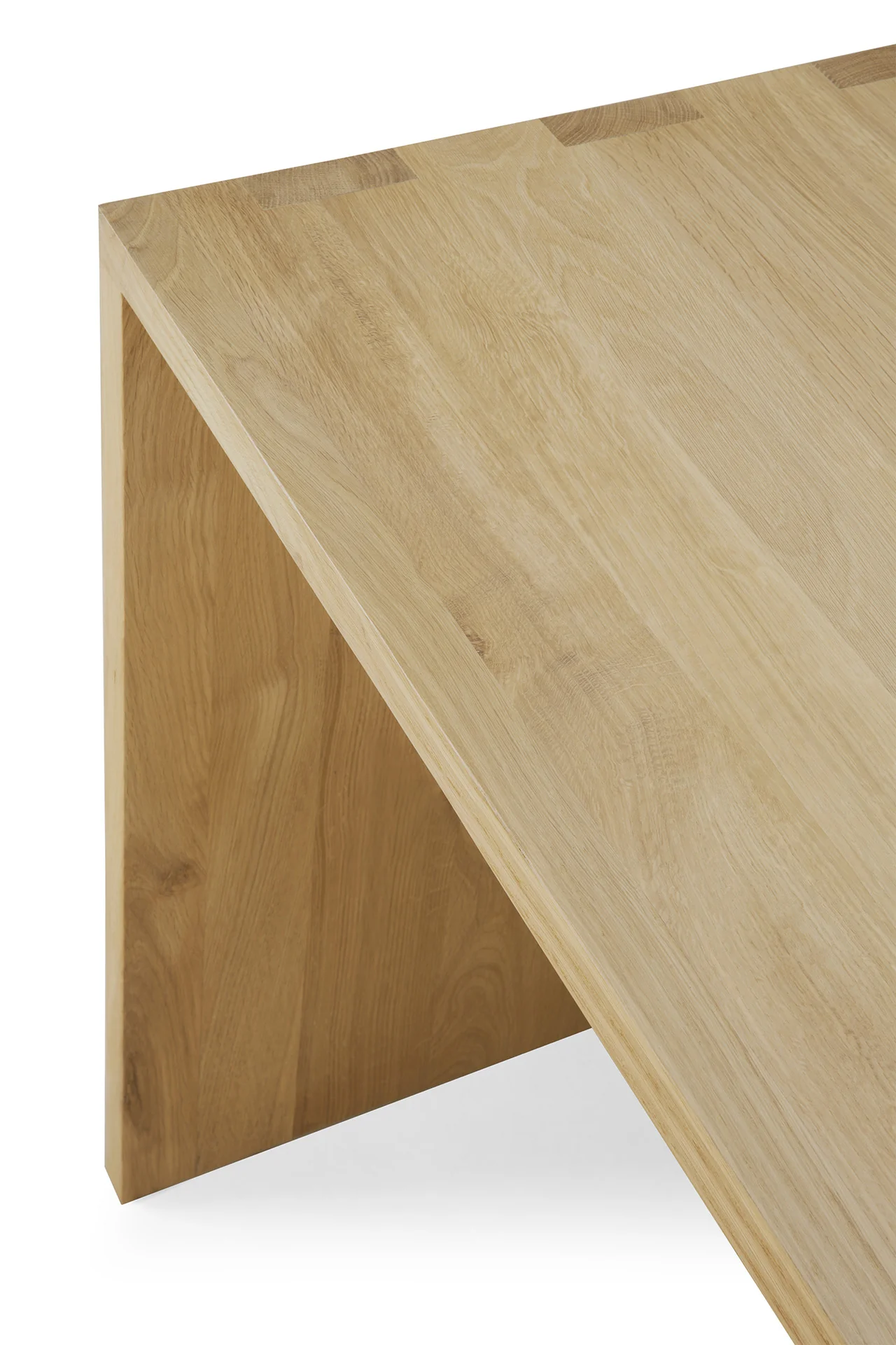 Ethnicraft Oak U Desk with Cable Management - Image 5
