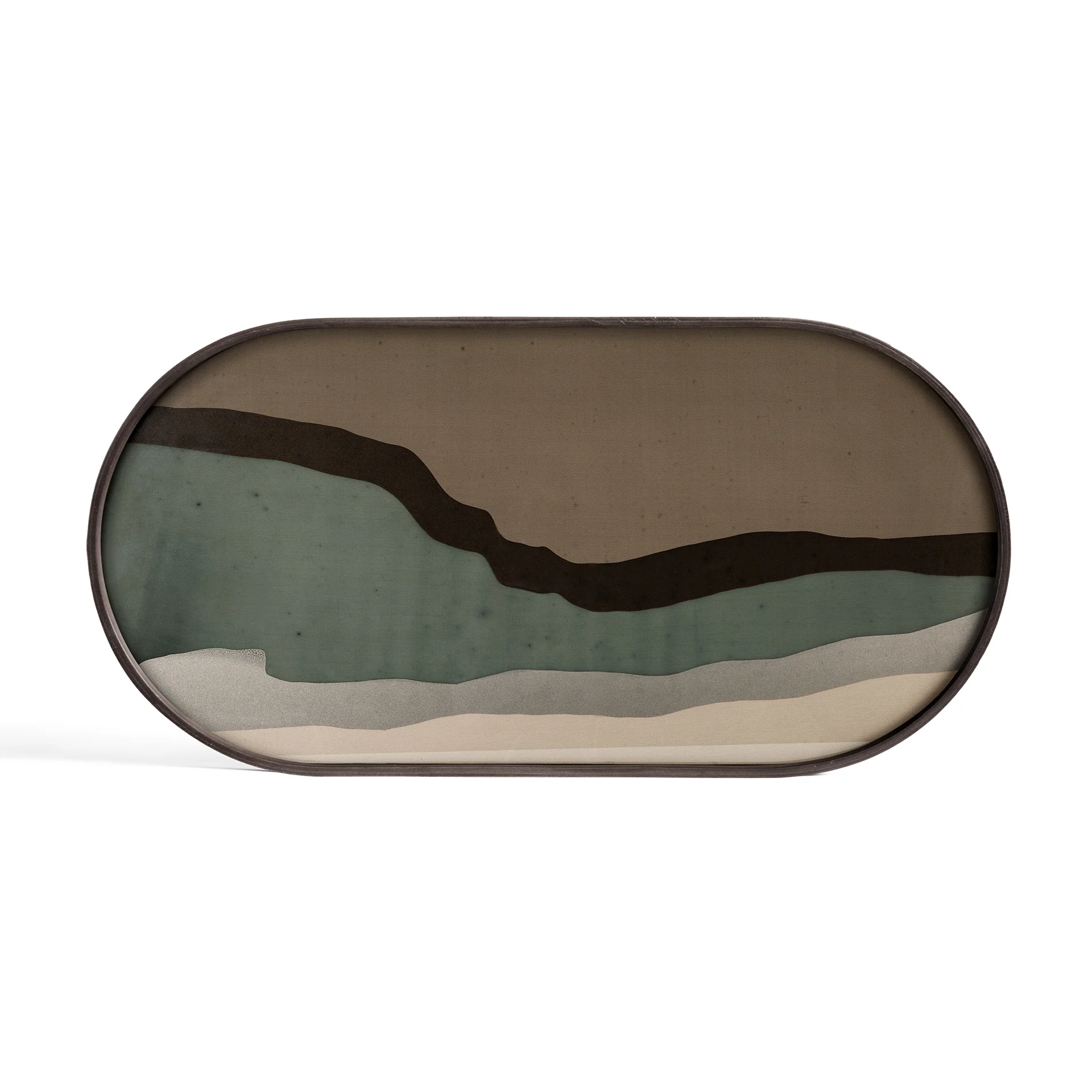 Ethnicraft Oval Glass Tray - Oblong - Image 3