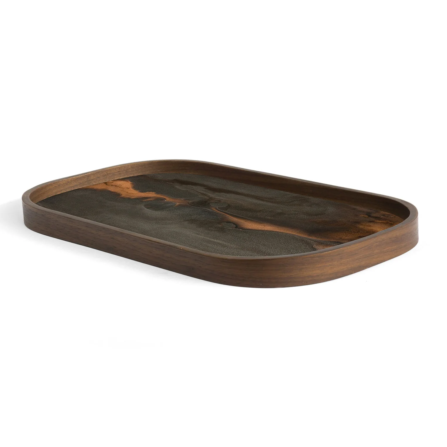 Ethnicraft Oval Organic Glass Tray - Image 2