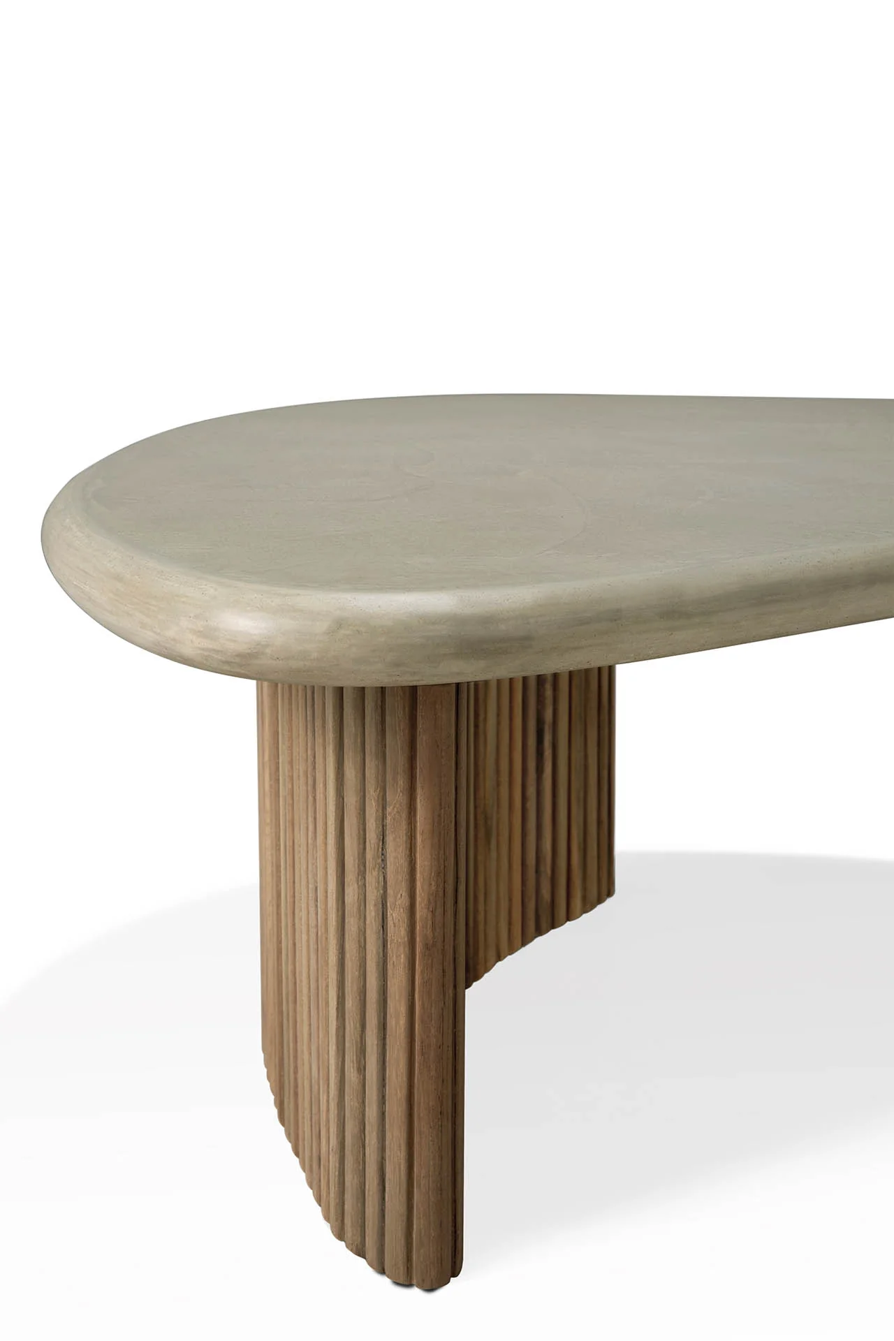 Ethnicraft Reclaimed Teak Boomerang Outdoor Coffee Table - Image 10