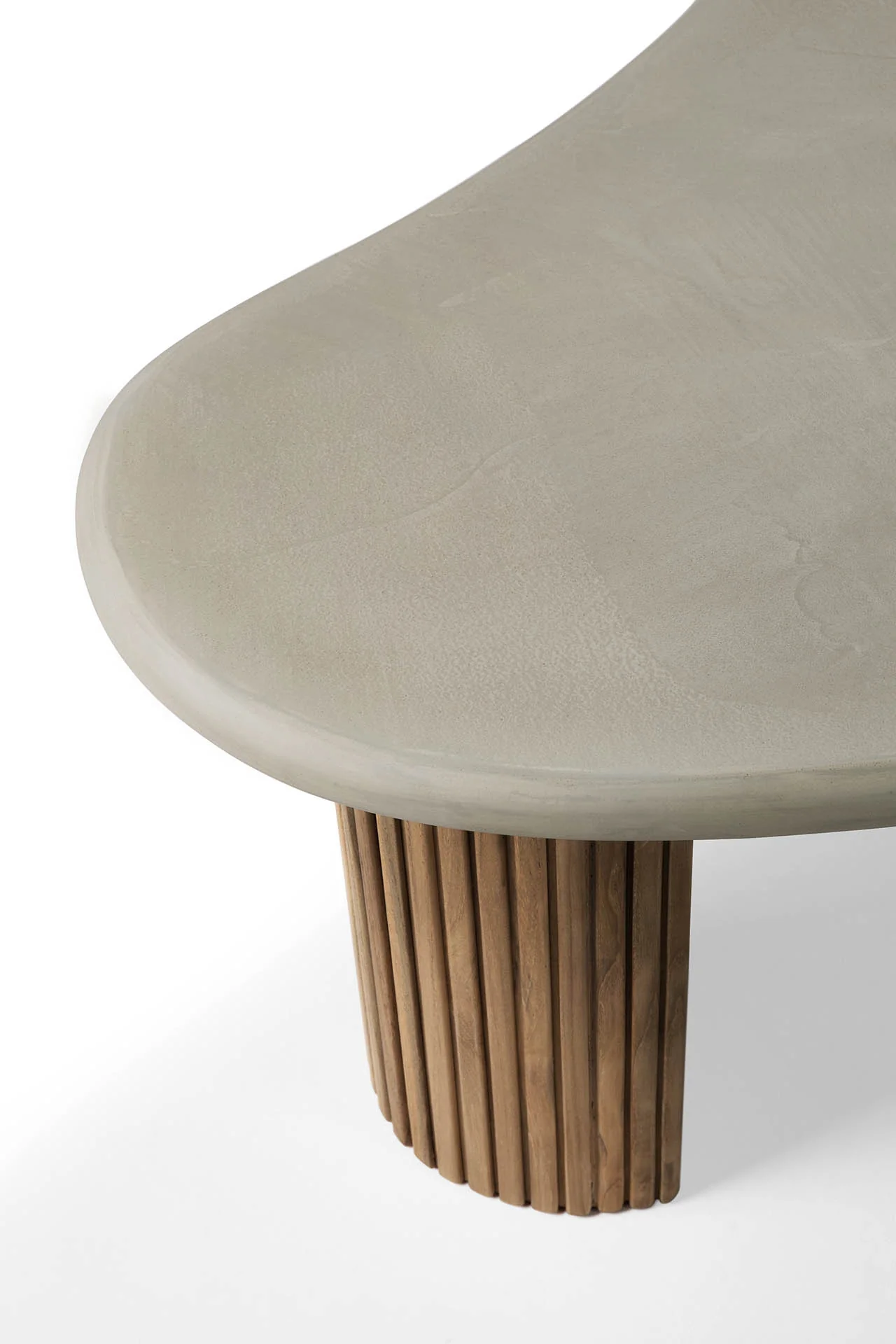 Ethnicraft Reclaimed Teak Boomerang Outdoor Coffee Table - Image 13