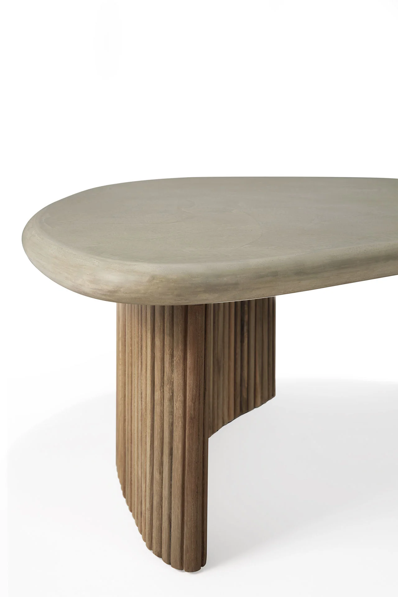 Ethnicraft Reclaimed Teak Boomerang Outdoor Coffee Table - Image 15
