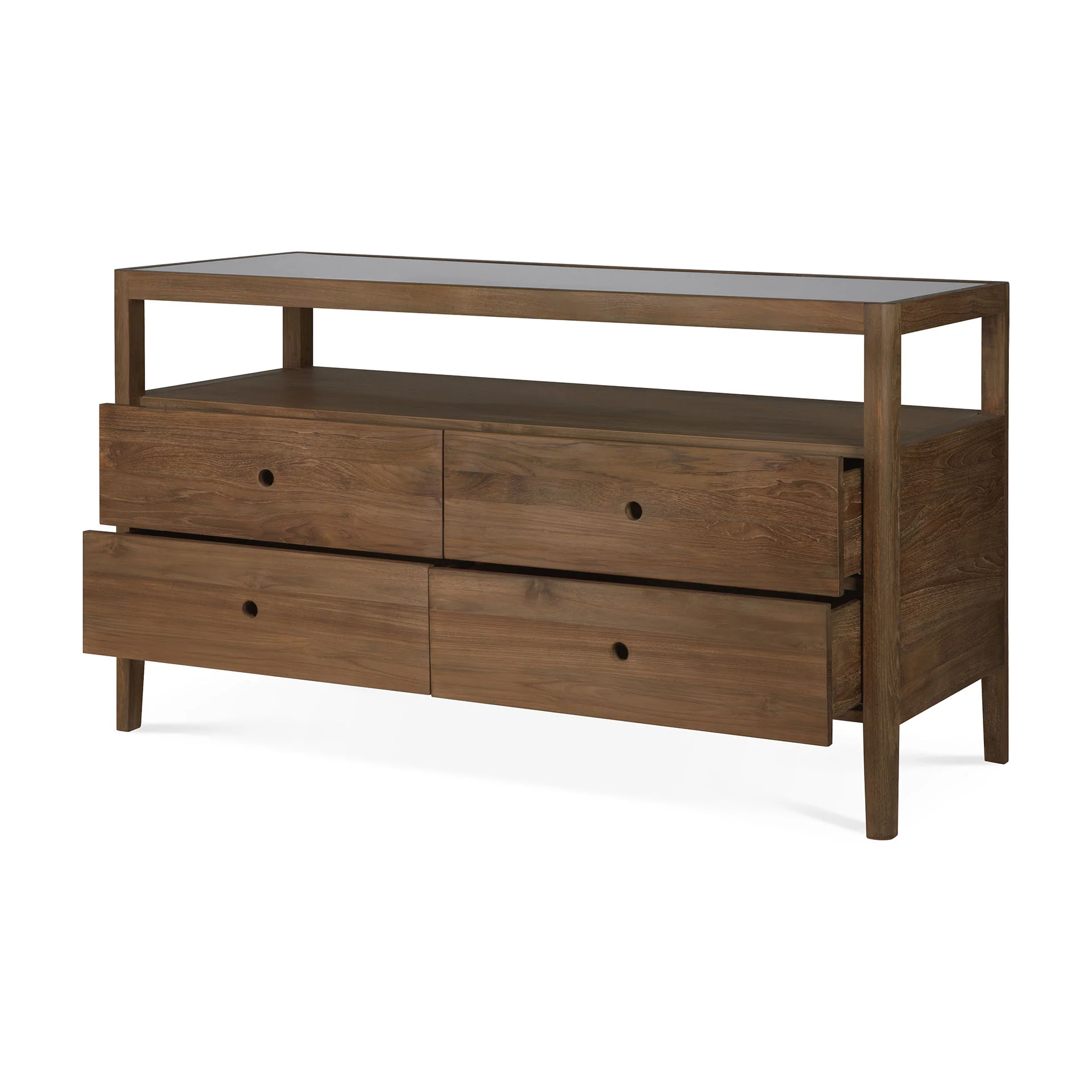 Ethnicraft Reclaimed Teak Spindle Dresser - 4 Drawers - Image 3