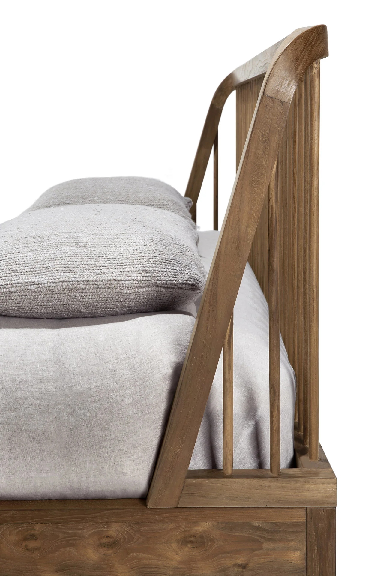 Ethnicraft Reclaimed Teak Spindle Queen Bed - Image 4