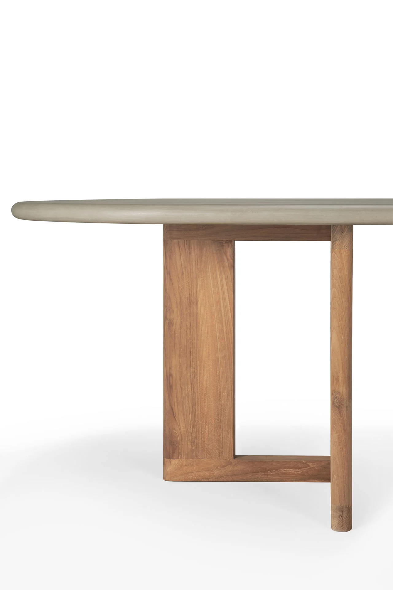 Ethnicraft Reclaimed Teak Trestle Outdoor Dining Table - Image 7