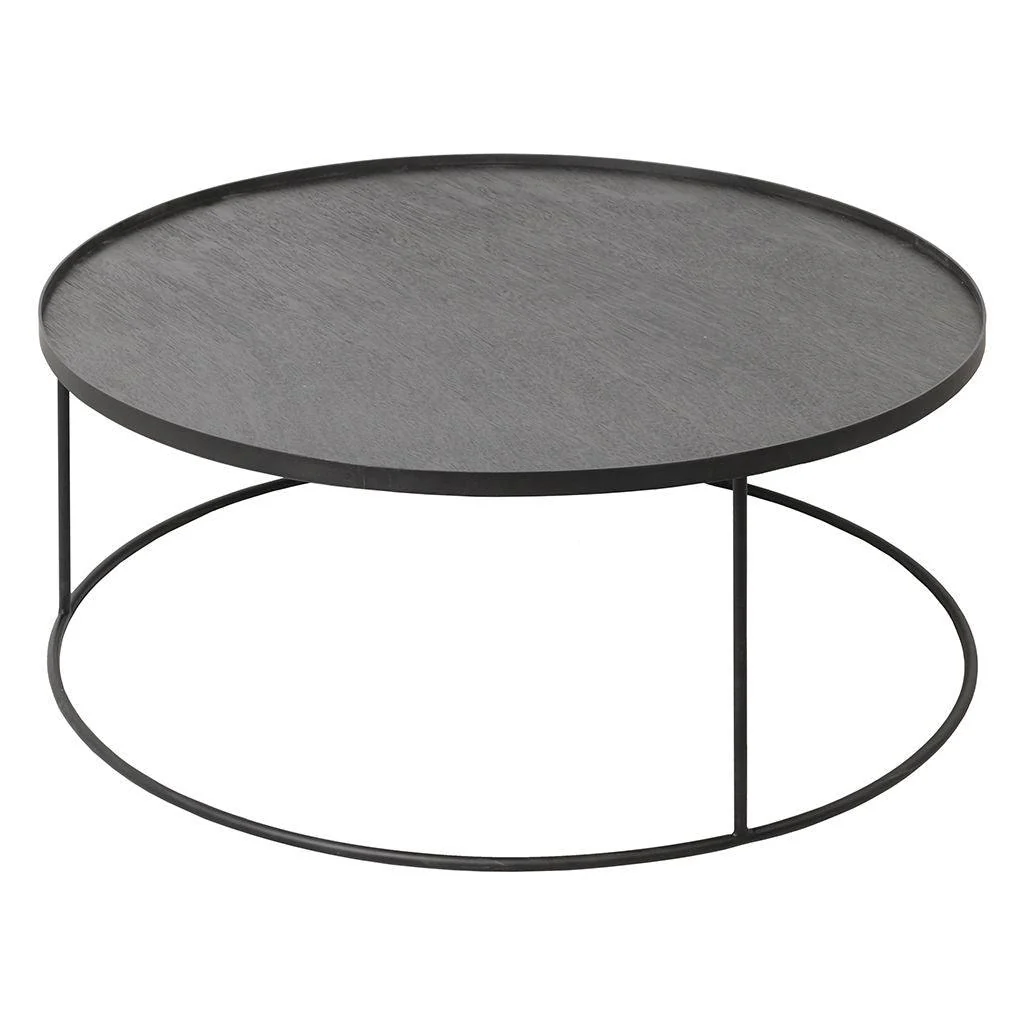 Ethnicraft Round Tray Coffee Table - Image 4