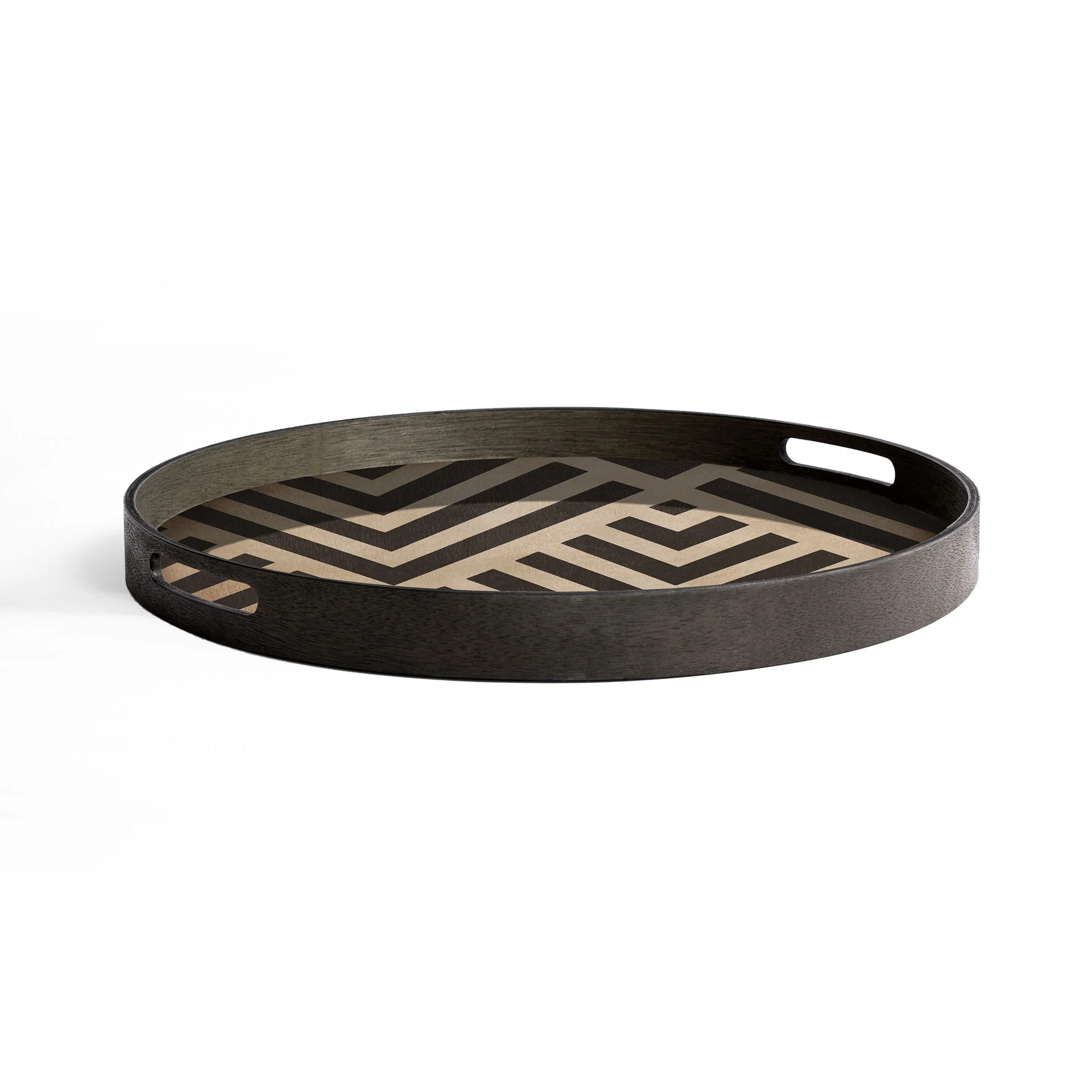 Ethnicraft Round Wooden Tray - Medium - Image 6