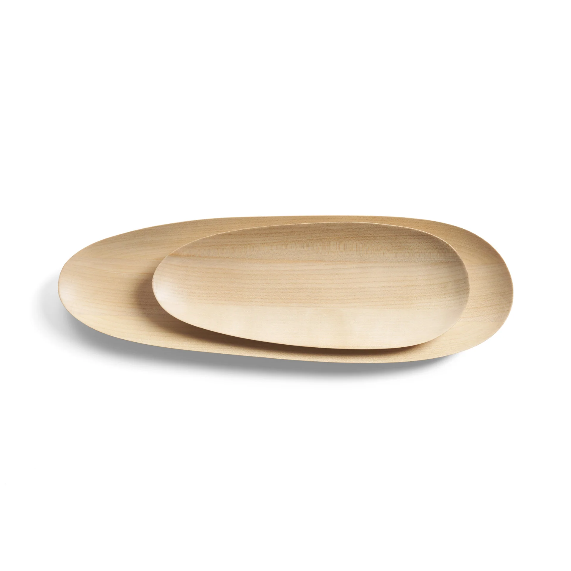 Ethnicraft Sycamore Thin Oval Boards - Set of 2 - Image 2