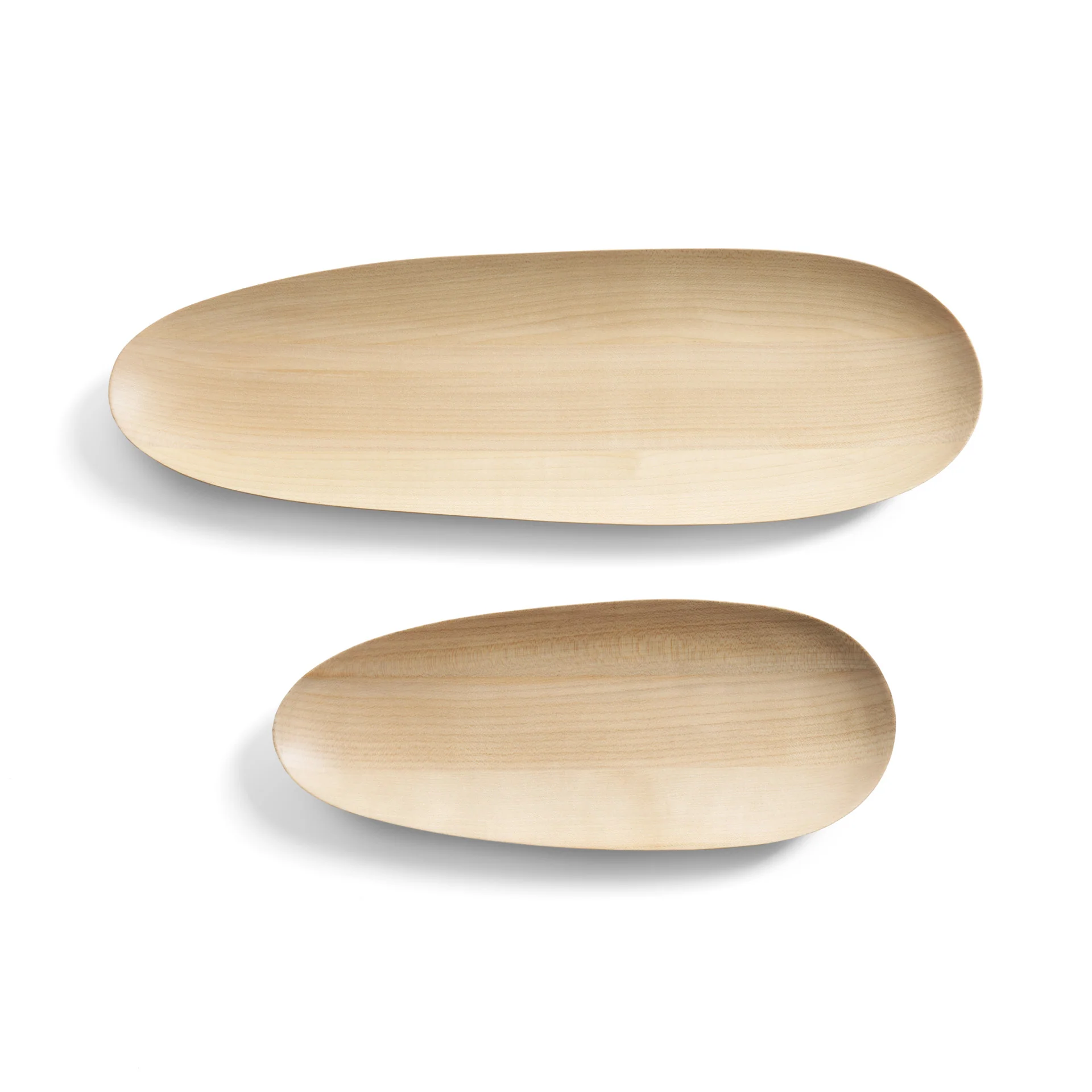 Ethnicraft Sycamore Thin Oval Boards - Set of 2 - Image 3