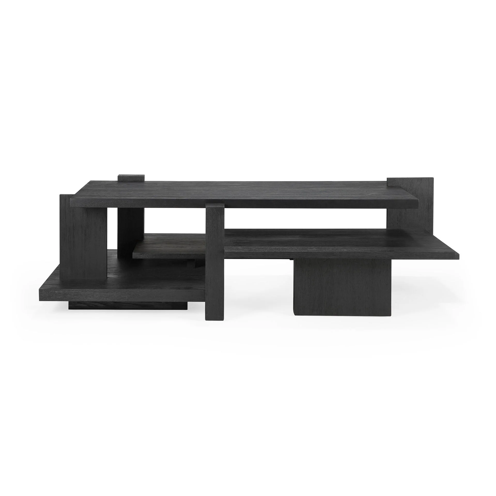 Ethnicraft Teak Abstract Coffee Table - Black - Floor Stock