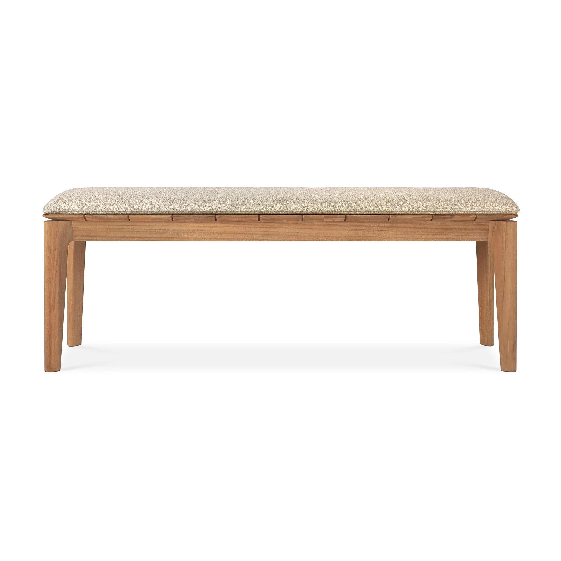 Ethnicraft Teak Bok Outdoor 2 Seater Bench - Fabric