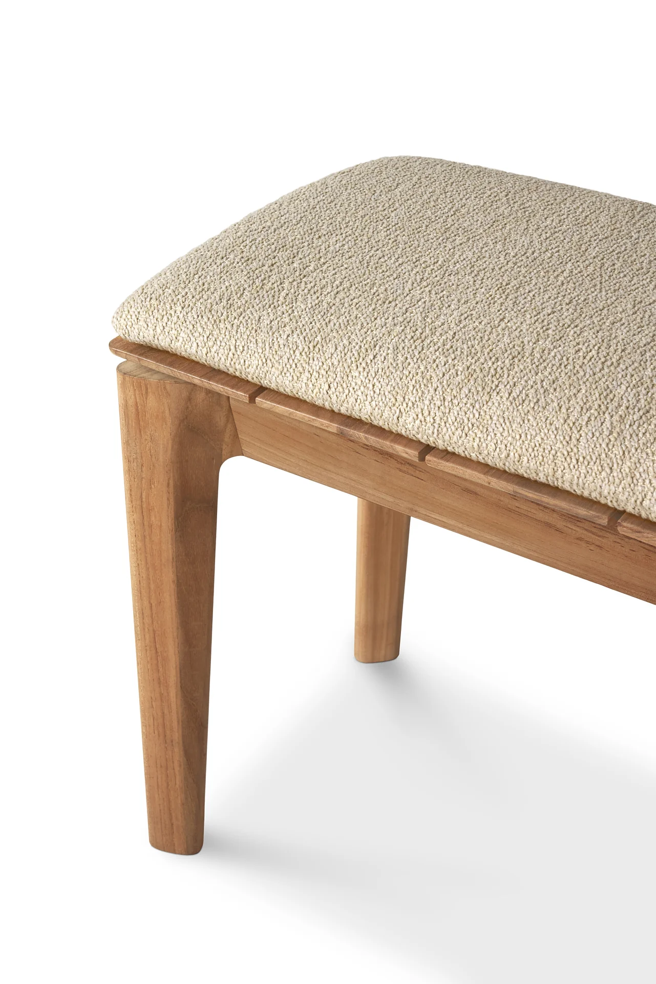 Ethnicraft Teak Bok Outdoor 3 Seater Bench - Fabric - Image 12