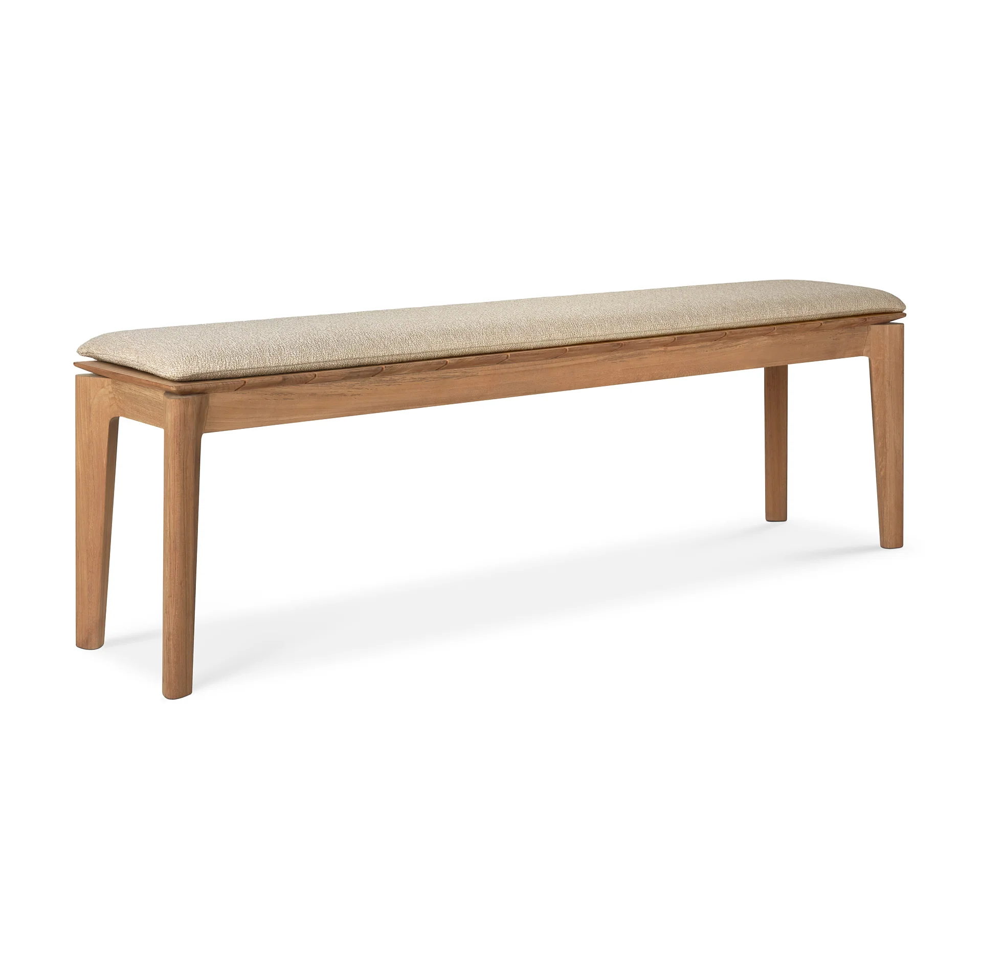 Ethnicraft Teak Bok Outdoor 3 Seater Bench - Fabric - Image 6