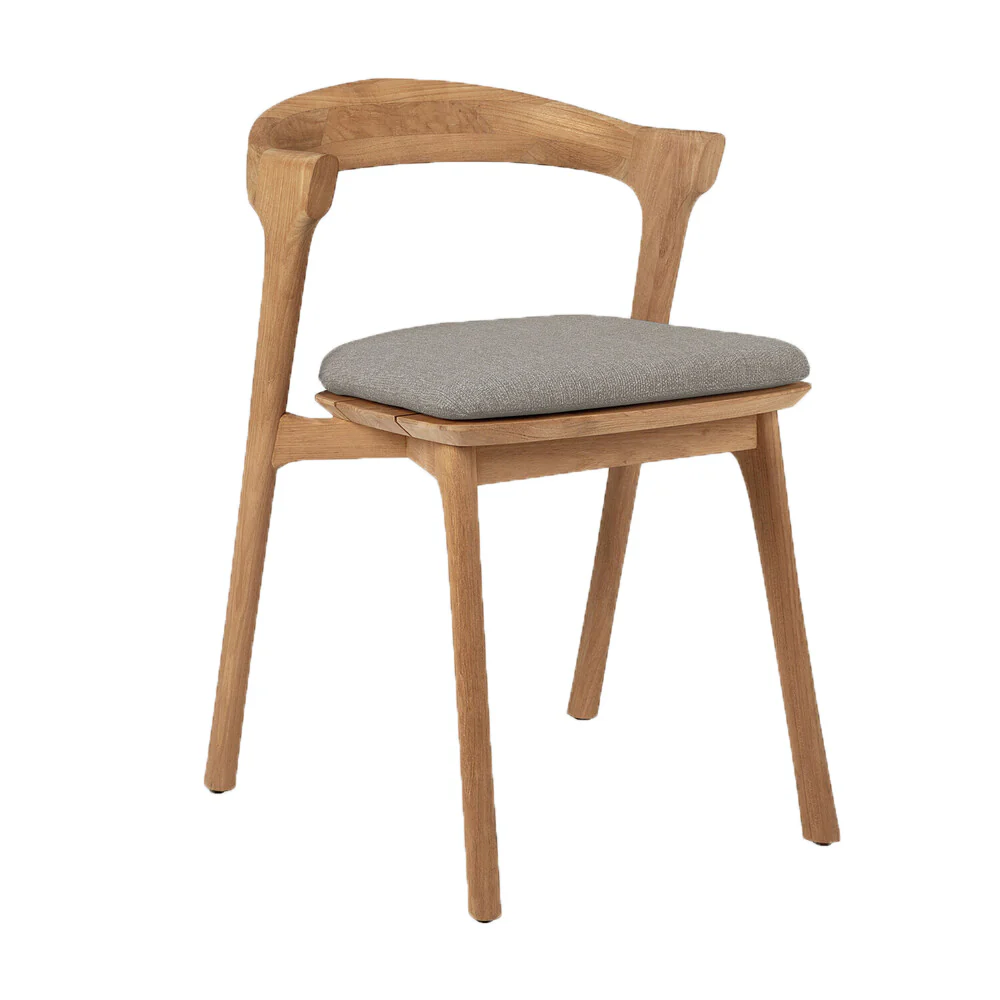 Ethnicraft Teak Bok Outdoor Dining Chair - Fabric