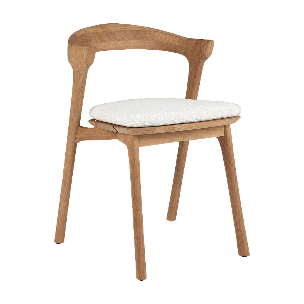Ethnicraft Teak Bok Outdoor Dining Chair - Fabric - Image 10