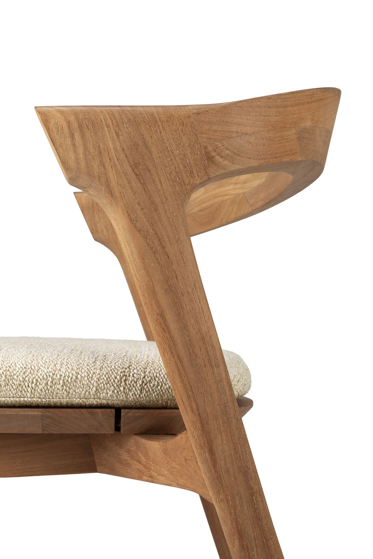 Ethnicraft Teak Bok Outdoor Dining Chair - Fabric - Image 26