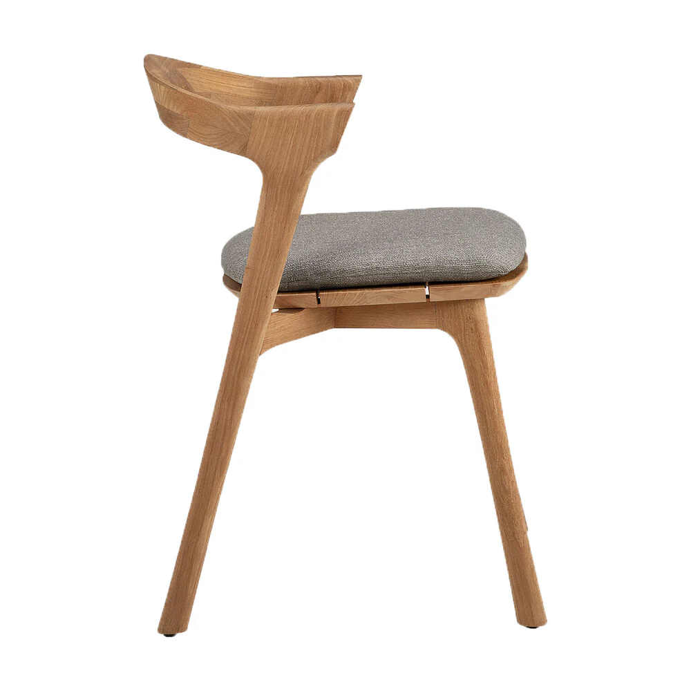Ethnicraft Teak Bok Outdoor Dining Chair - Fabric - Image 3