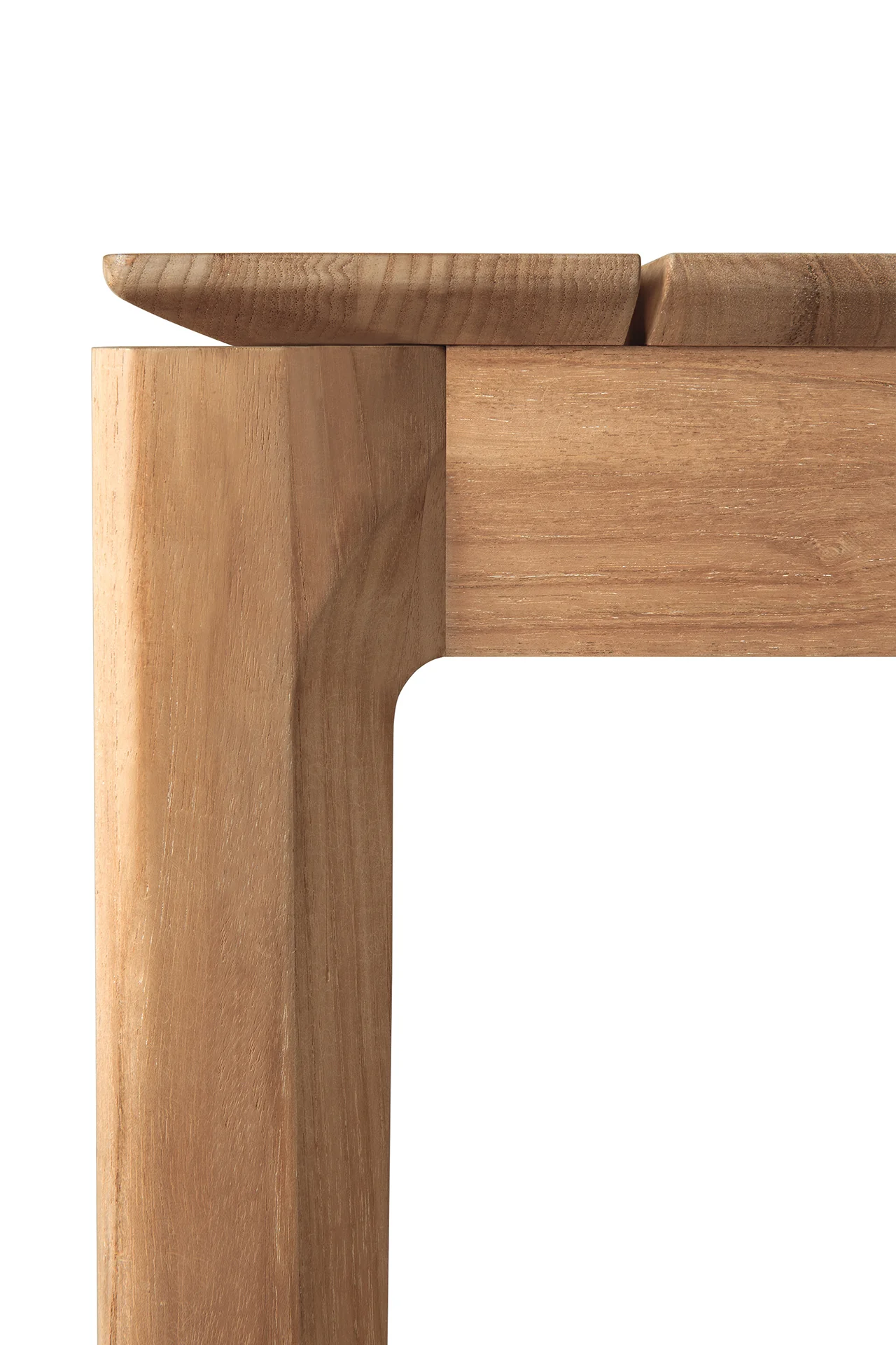 Ethnicraft Teak Bok Rectangular Outdoor Extendable Dining Table - Image 7