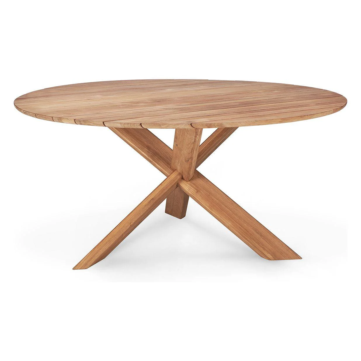 Ethnicraft Teak Circle Outdoor Dining Table - Image 4
