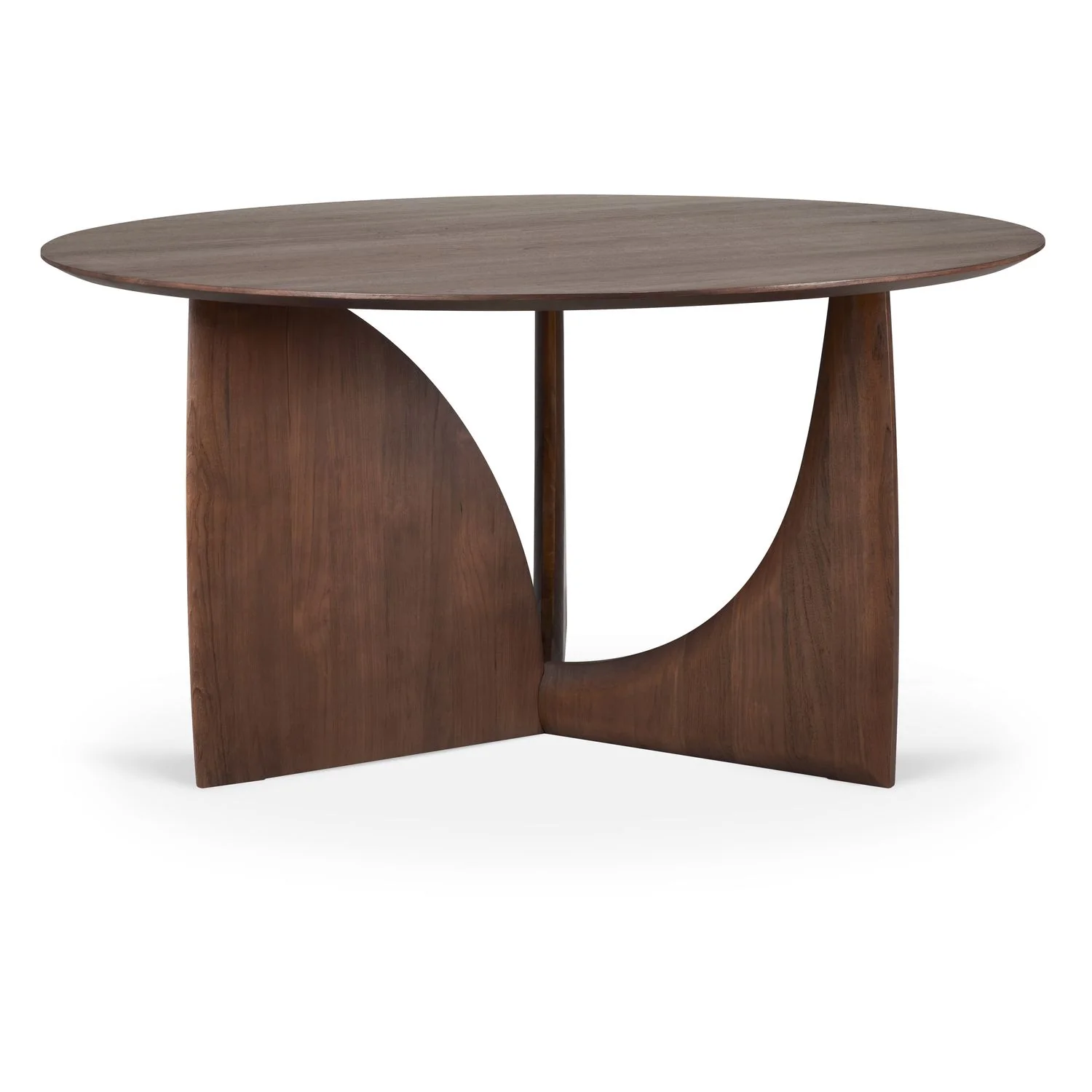 Ethnicraft Teak Geometric Round Dining Table