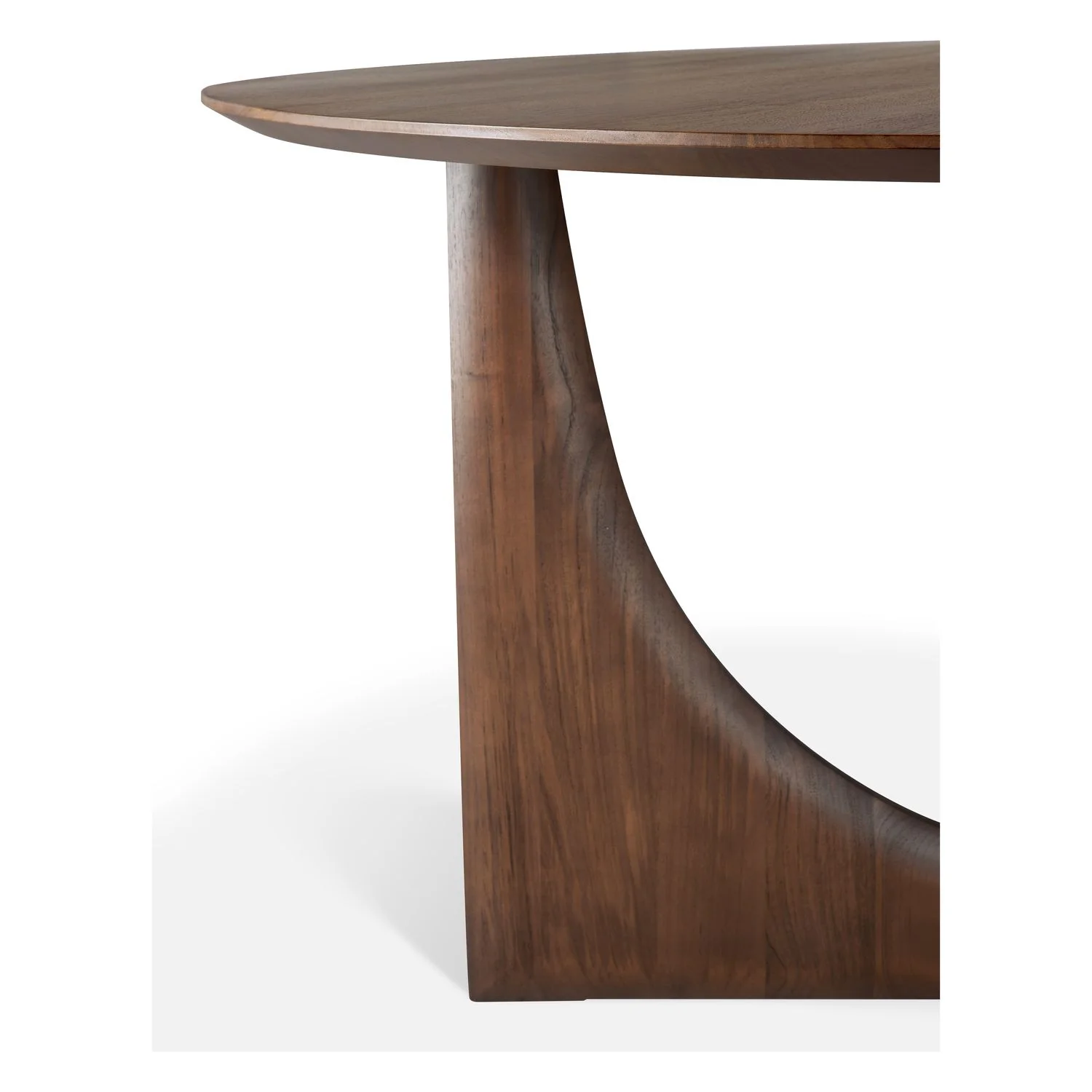 Ethnicraft Teak Geometric Round Dining Table - Image 5