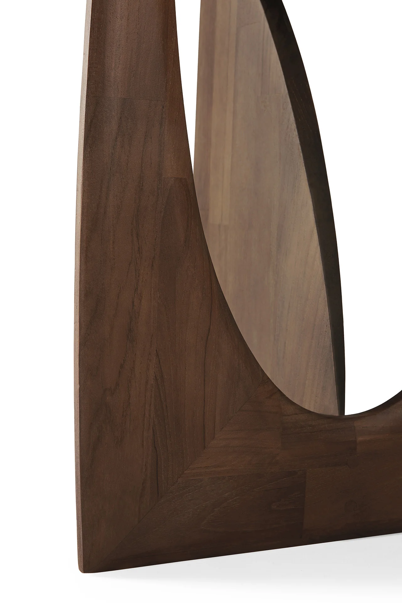 Ethnicraft Teak Geometric Side Table - Image 5