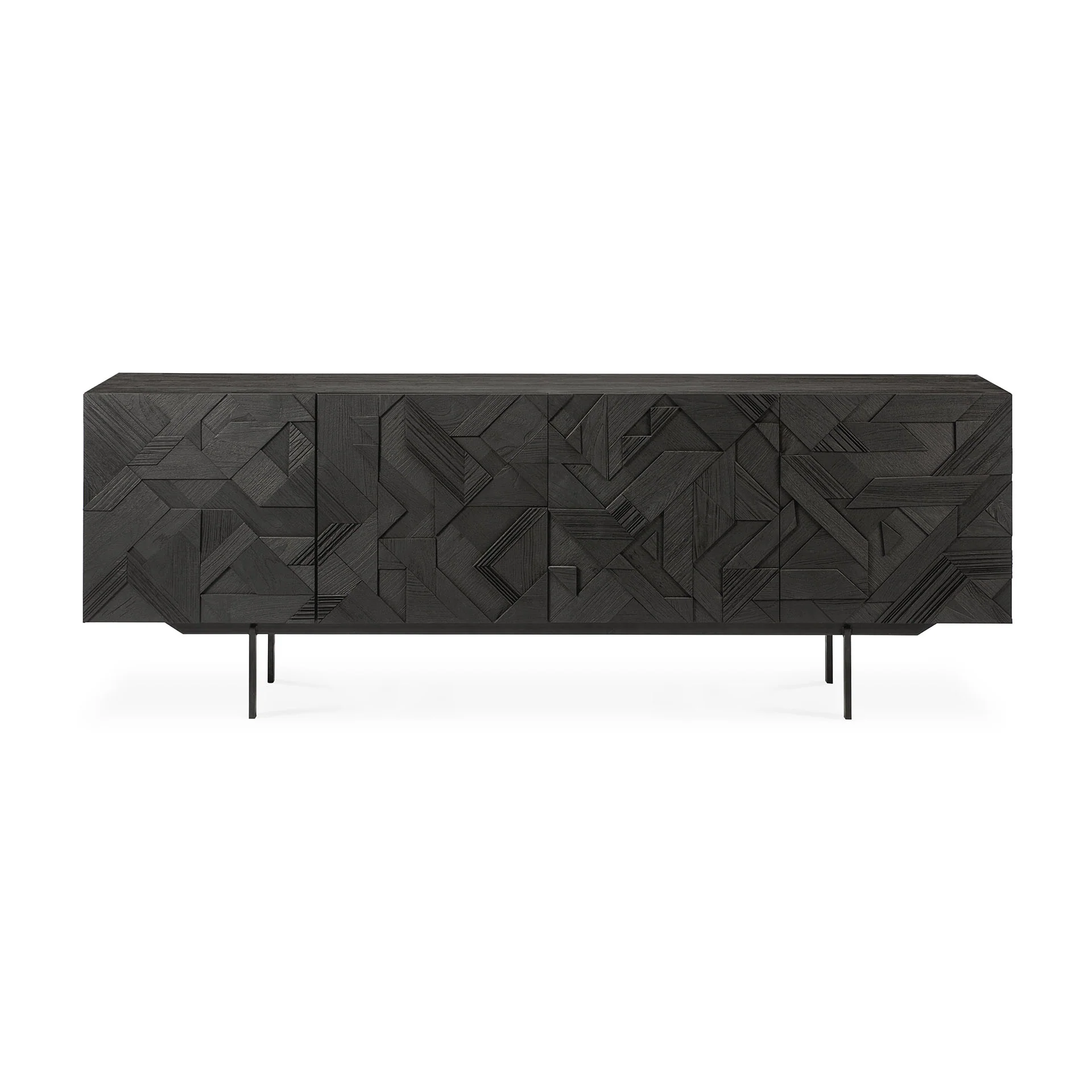 Ethnicraft Teak Graphic Sideboard - 4 Door