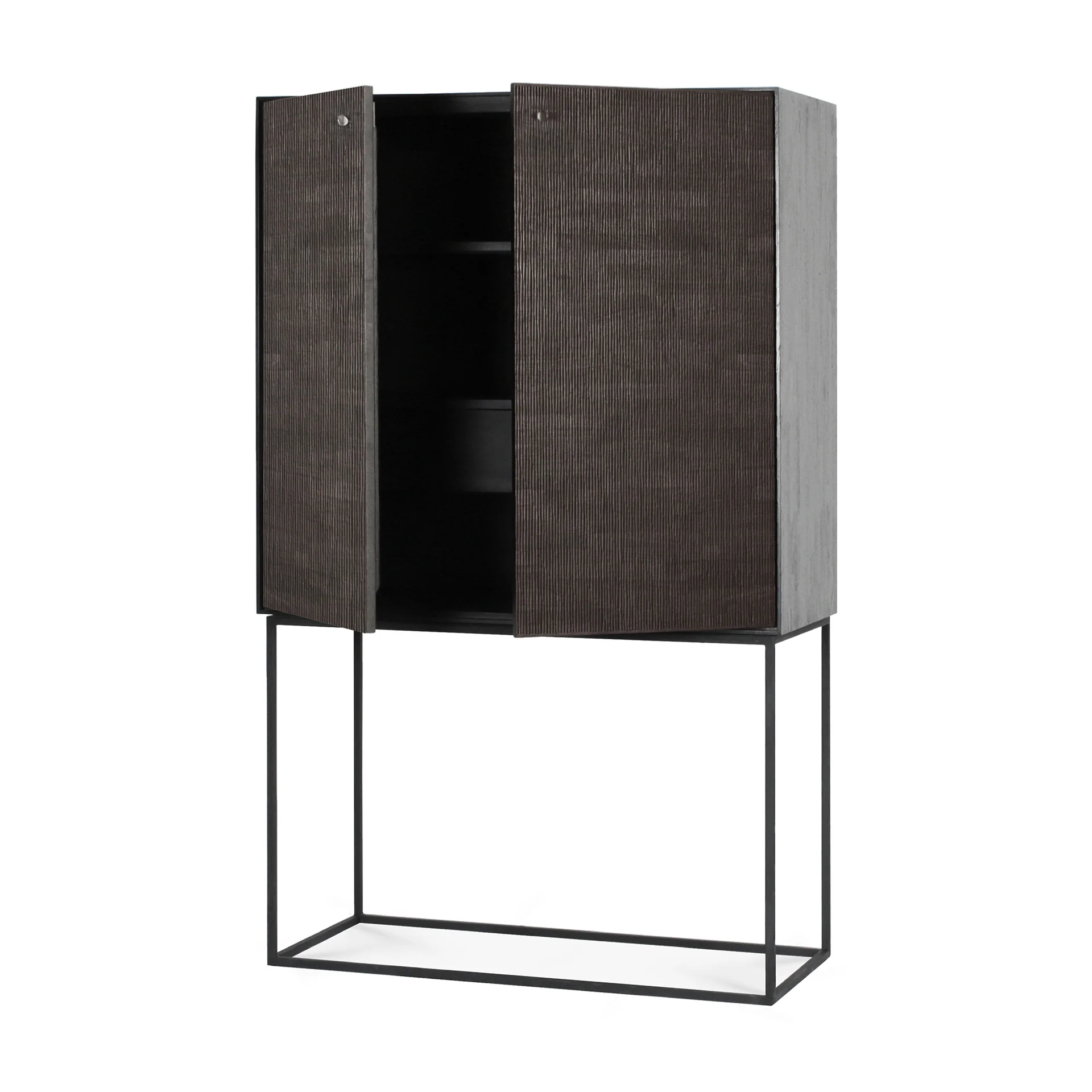 Ethnicraft Teak Grooves Storage Cupboard - 2 Doors - Image 3