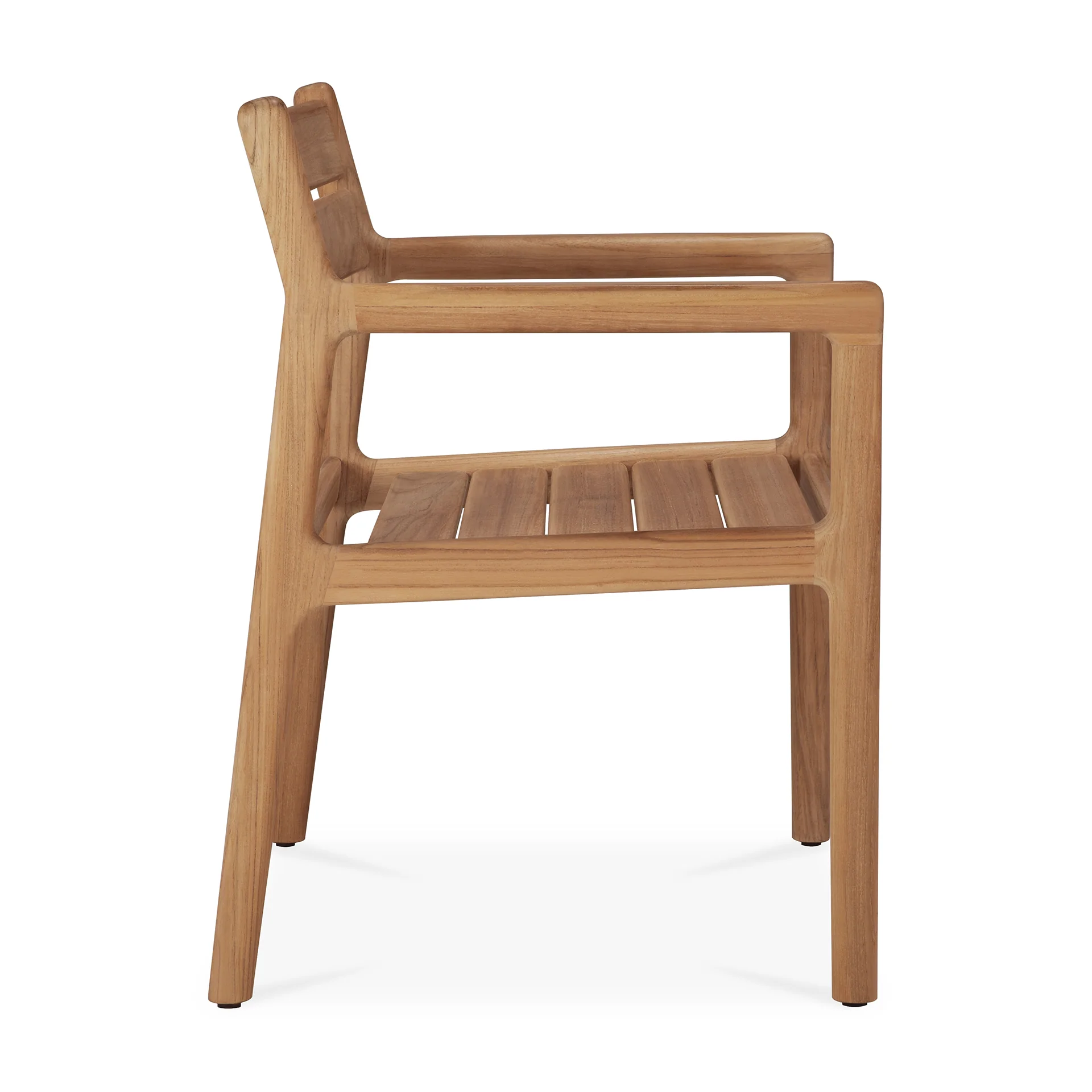 Ethnicraft Teak Jack Outdoor Dining Chair with Armrest - Image 3