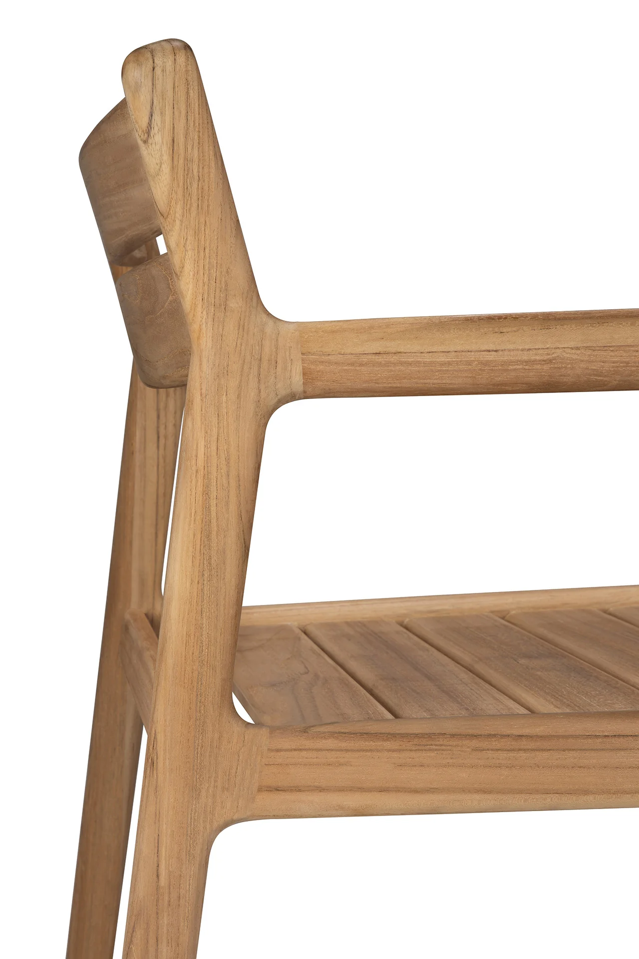 Ethnicraft Teak Jack Outdoor Dining Chair with Armrest - Image 4